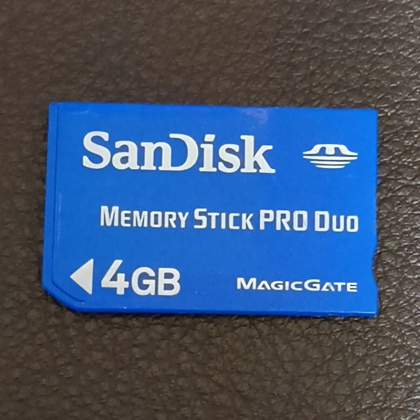 SanDisk Memory Stick PRO Duo 4GB MagicGate Blue Memory Card for Sony PSP