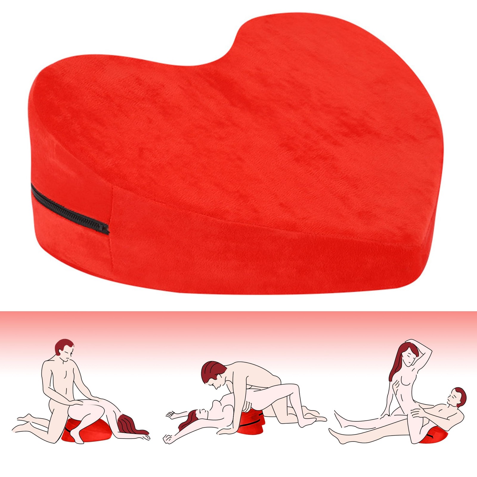 Ergonomic Memory Foam Wedge Pillow Sex Pillow Couples Pillow for Intimacy 27 ...