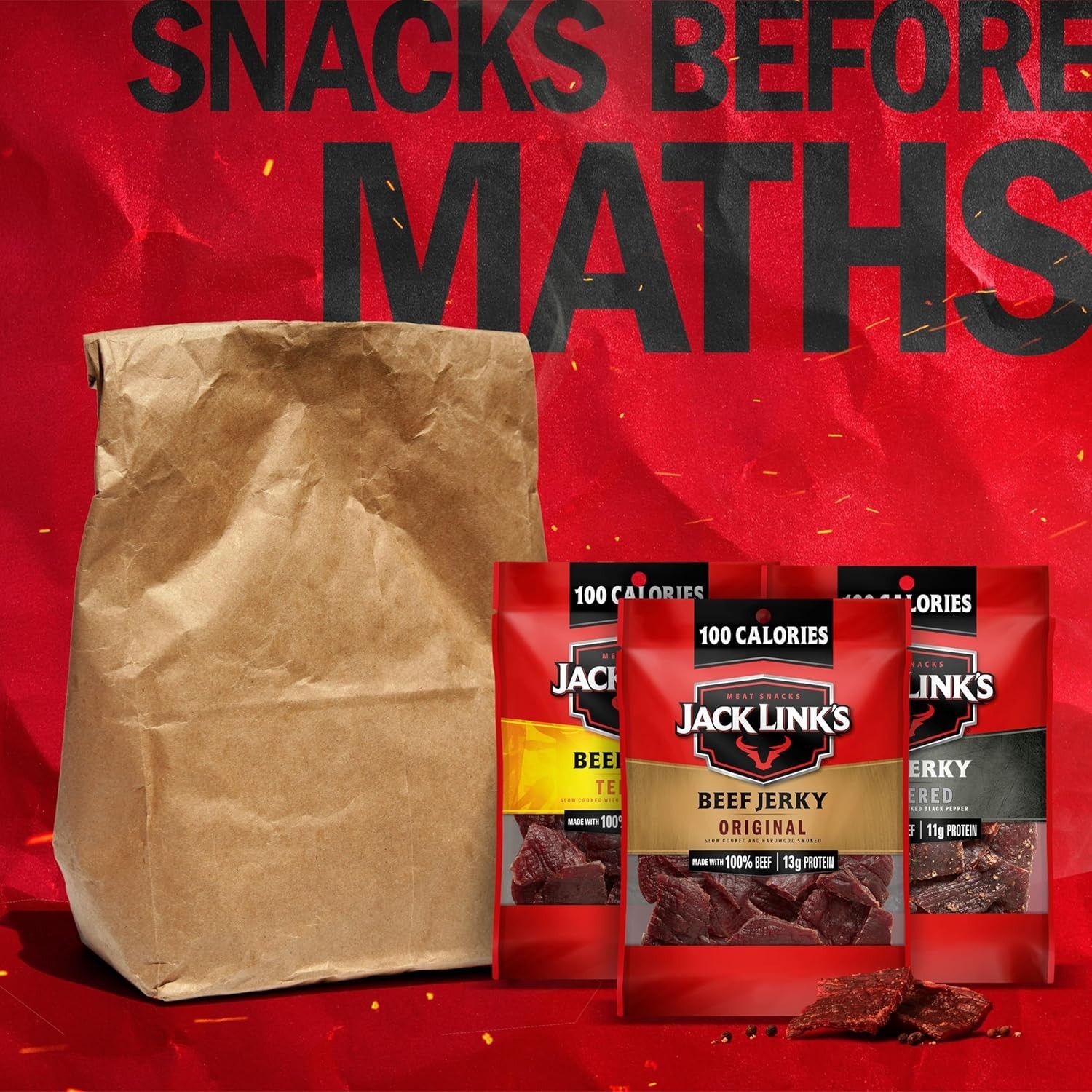 "Jack Link's Beef Jerky Variety Pack - Includes Original Teriyaki and Peppered..