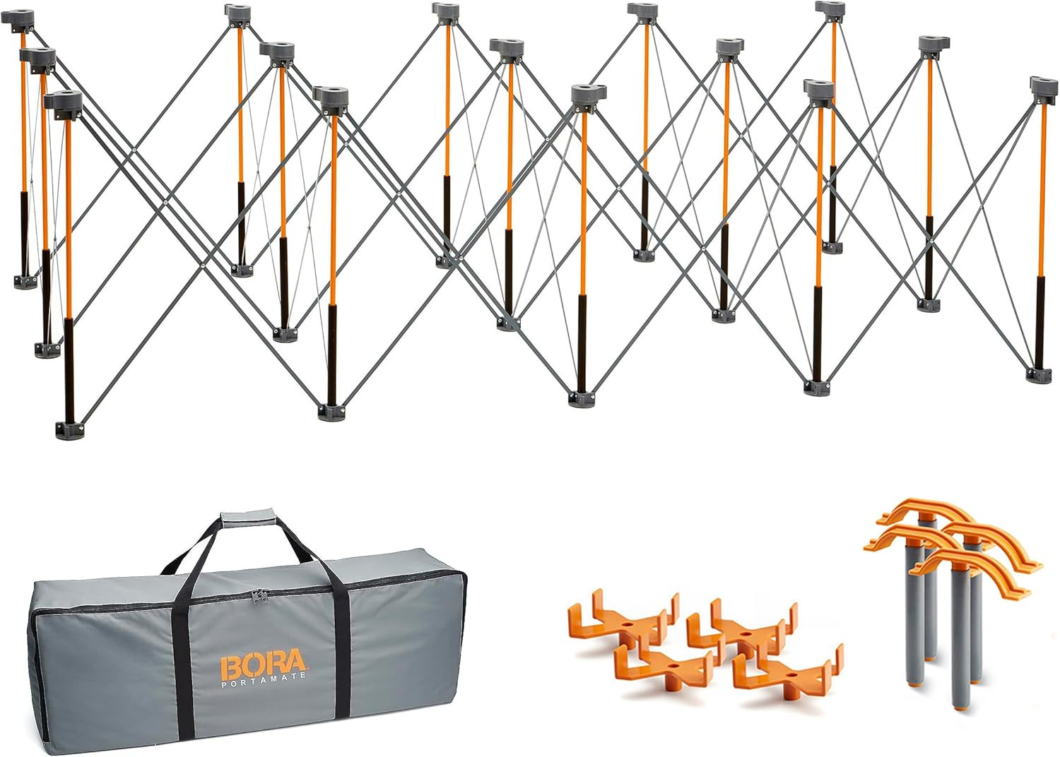 BORA Centipede 30In Folding Work Table - 48 X 96 Portable Workbench with 6000Lb