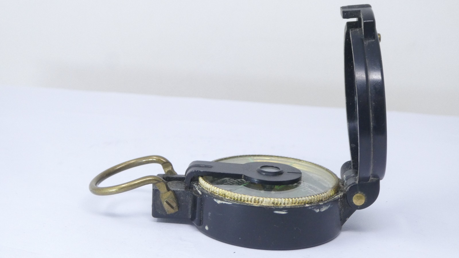 Military Style Engineer Sighting Compass Black Plastic Directional Lens