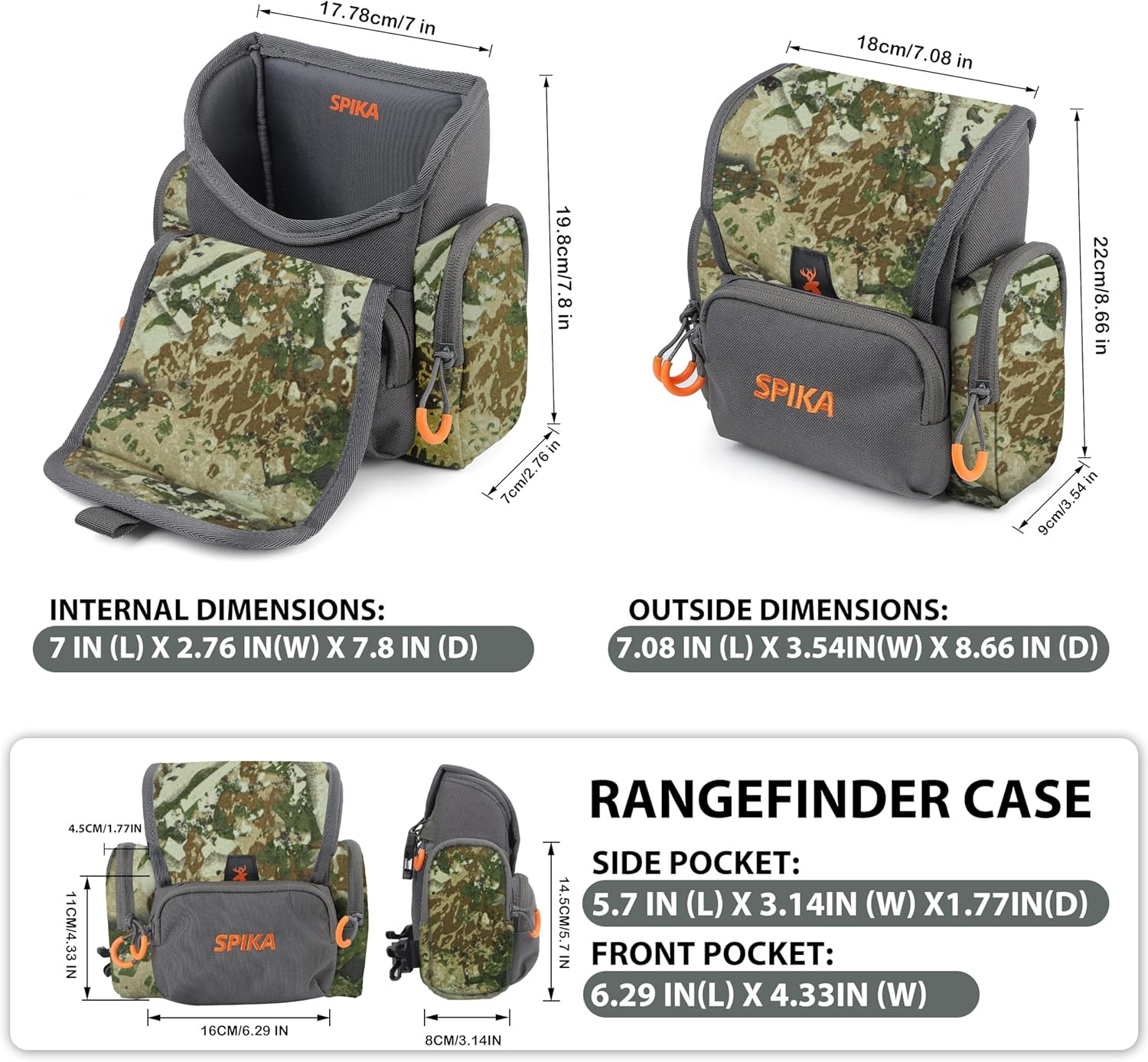 Binocular Harness Chest Pack, Lightweight & Waterproof Bino Bag with Rangefinder