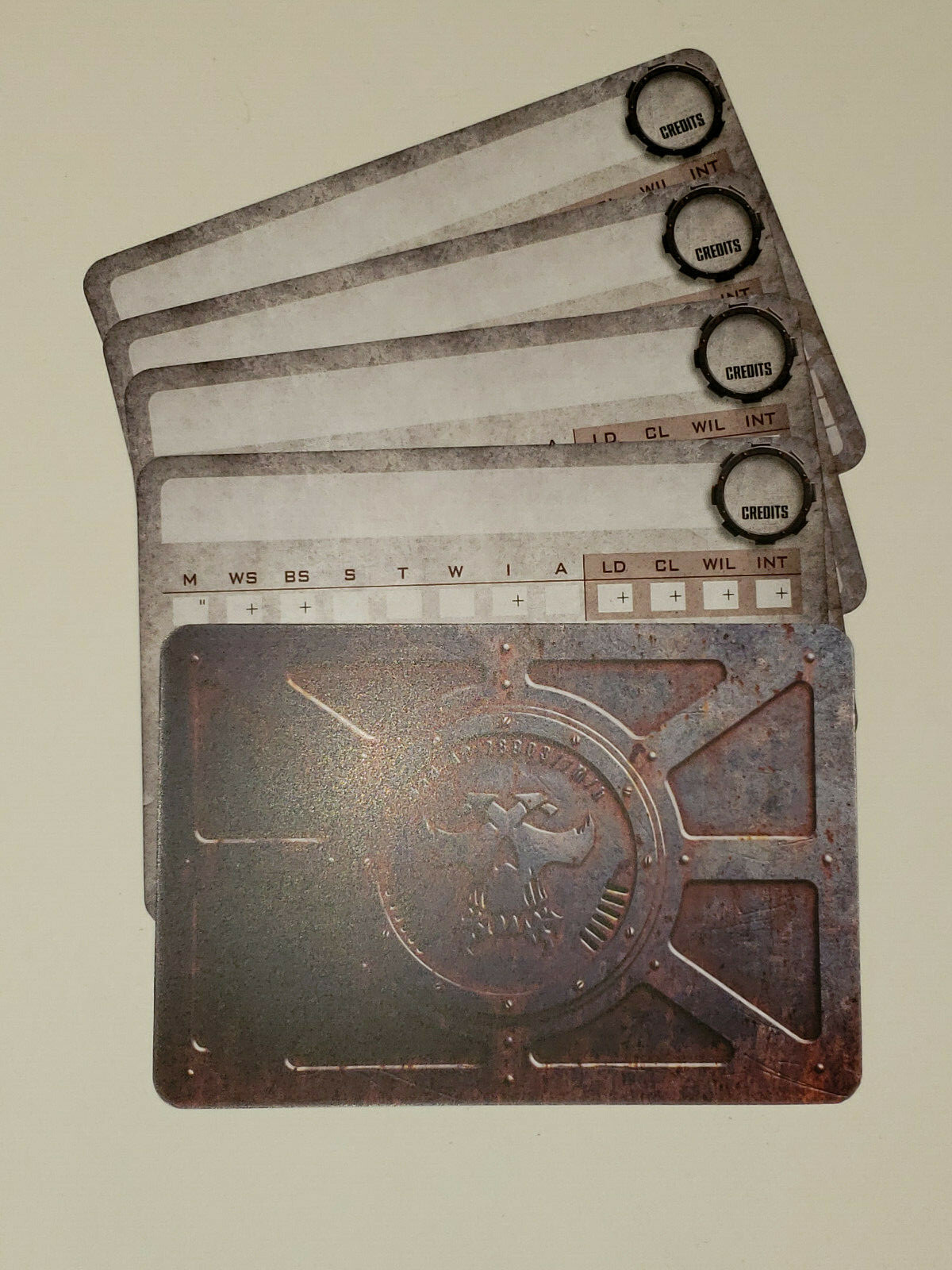 Necromunda Blank Character Cards, 40K