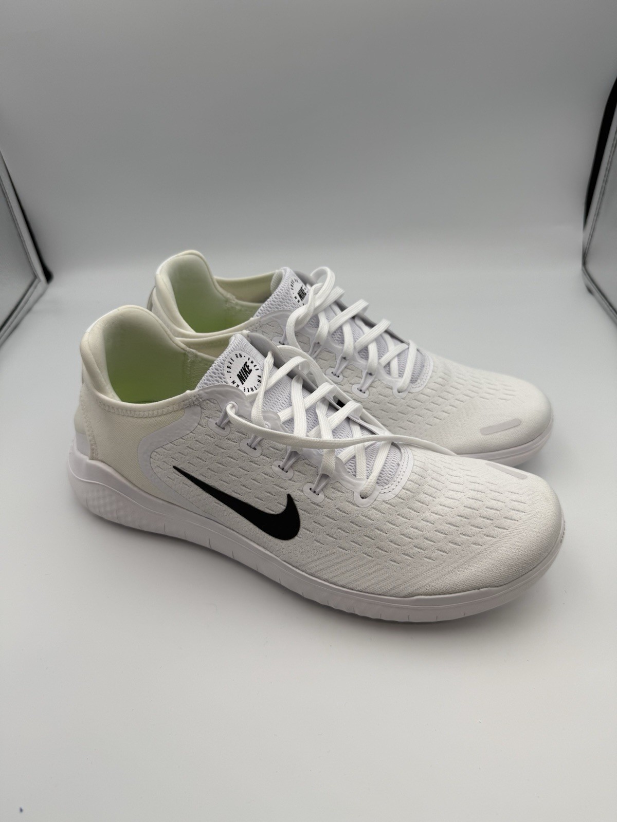 New Nike Free RN 2018 White Black 942837 100 Women’s Sizes