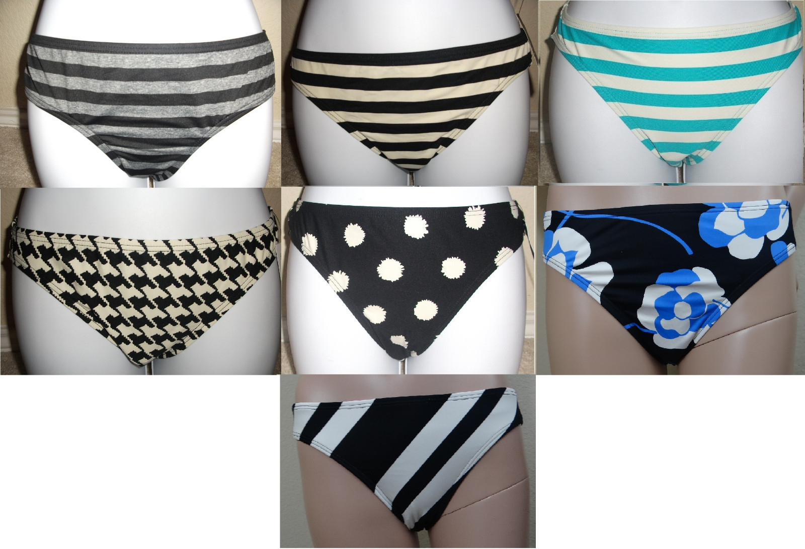 NWT Genuine DKNY CLASSIC swim bikini bottom pant, size P (or XS), S,M, L
