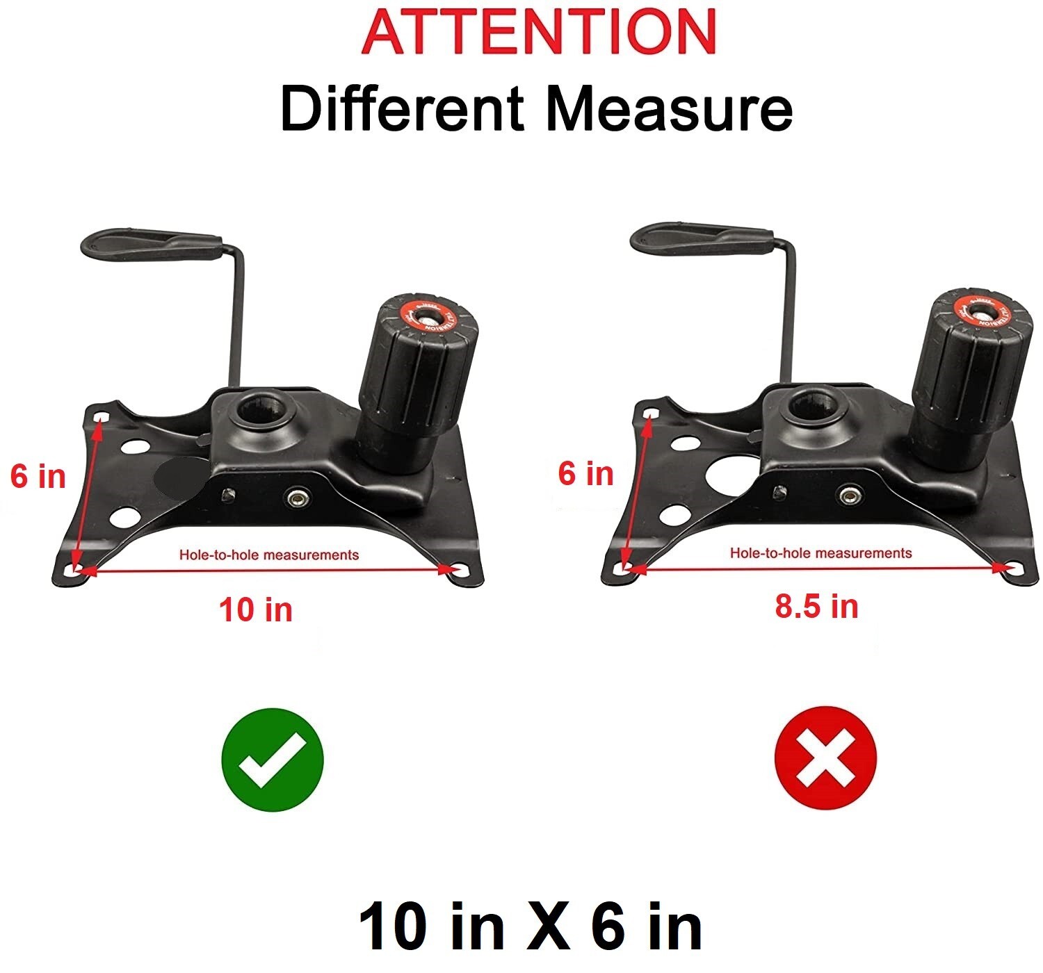 #106GM-10x6 HD Office Swivel Chair Tilt Control Mechanism 500LBS FAST PRIORITY📦