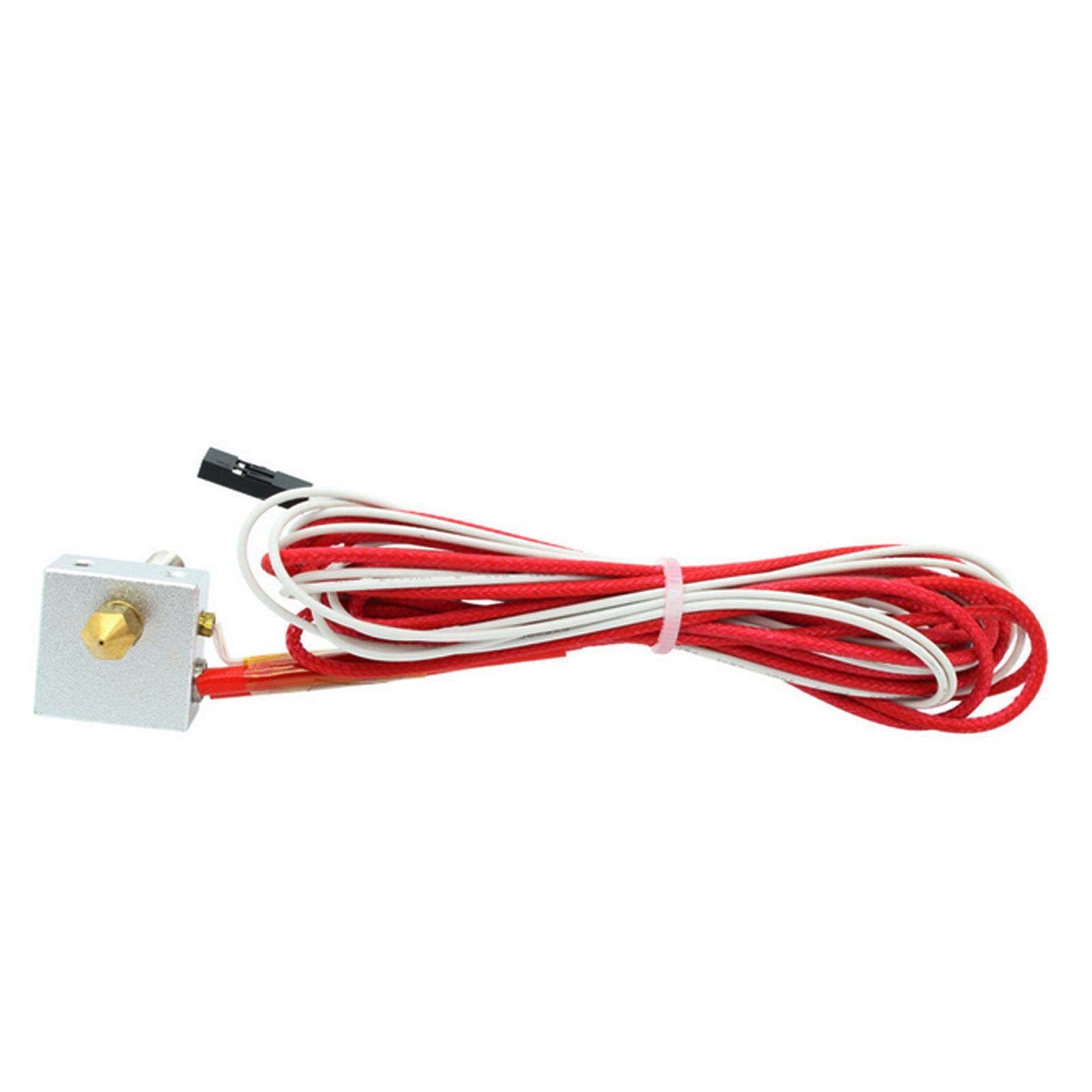 3D Printer MK8 Assembled Extruder Hotend Kit 1.75 to 0.4mm Nozzle Heating Block