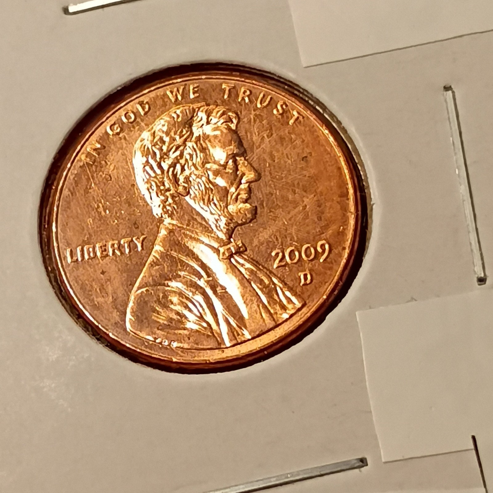 2009-D Lincoln Bicentennial Professional Red Small Cent Capitol Reverse Denver