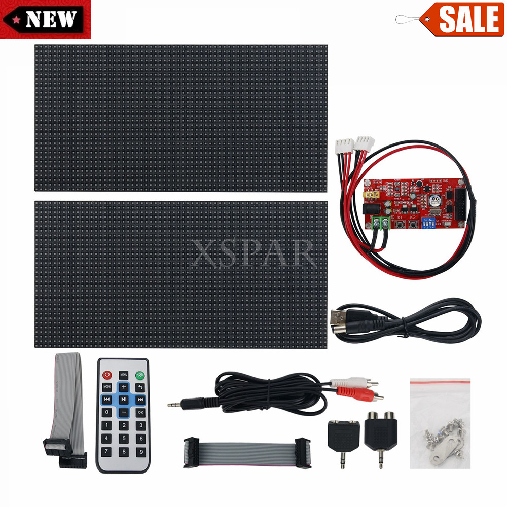 AS1000 RGB Sound Control Music Spectrum Display Rhythm Light 2*P4 Controller