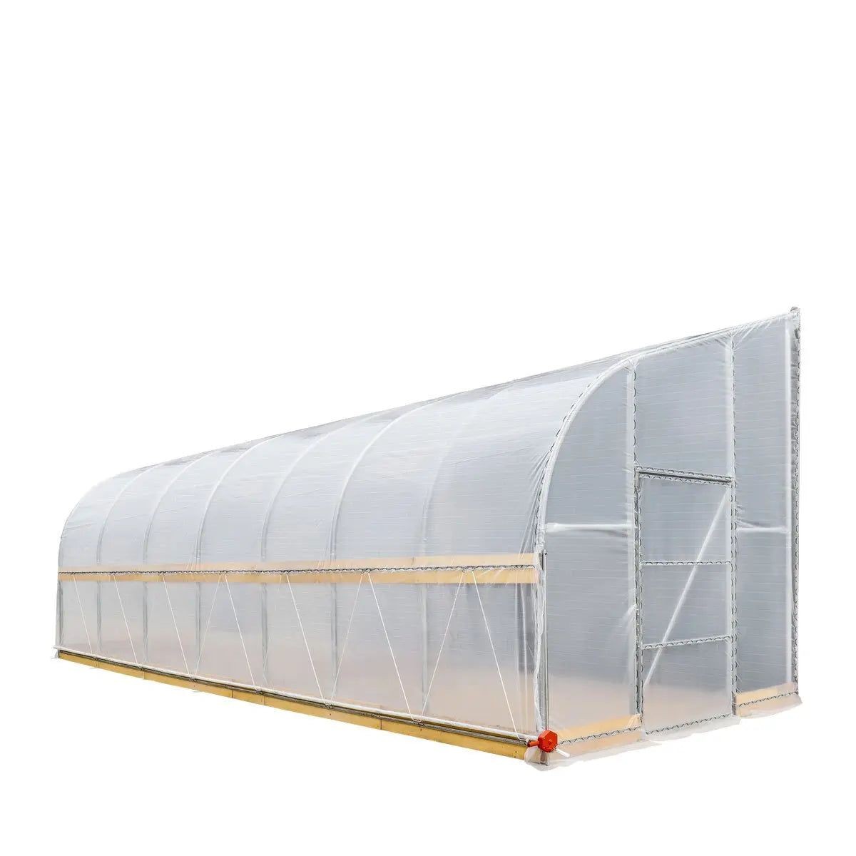 10x30ft Cold Frame Greenhouse, 6mil EVA Plastic, Roll-Up Side, Galv Steel