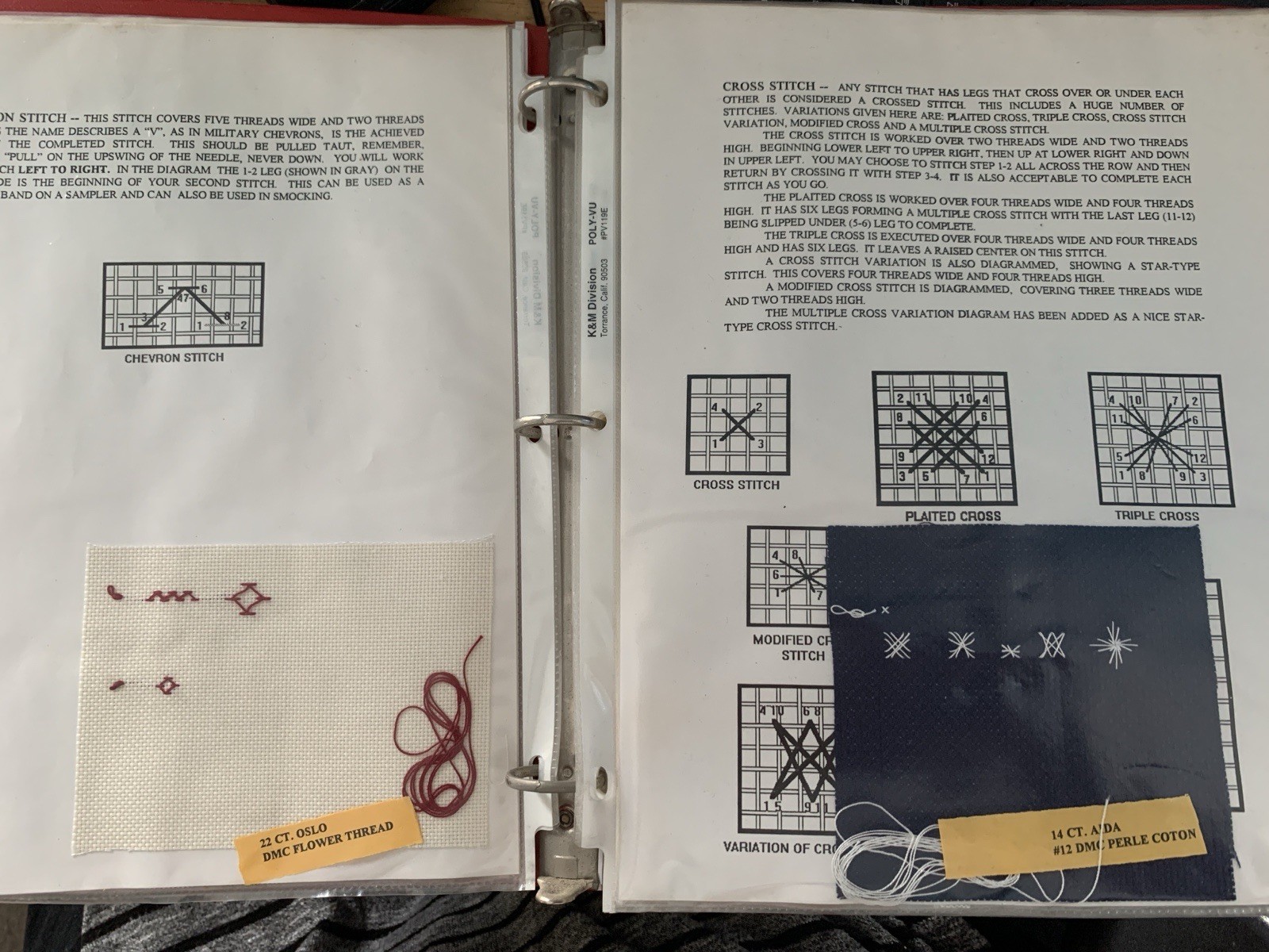 Cross Stitch Sampler Stitches Resource Book Vol One