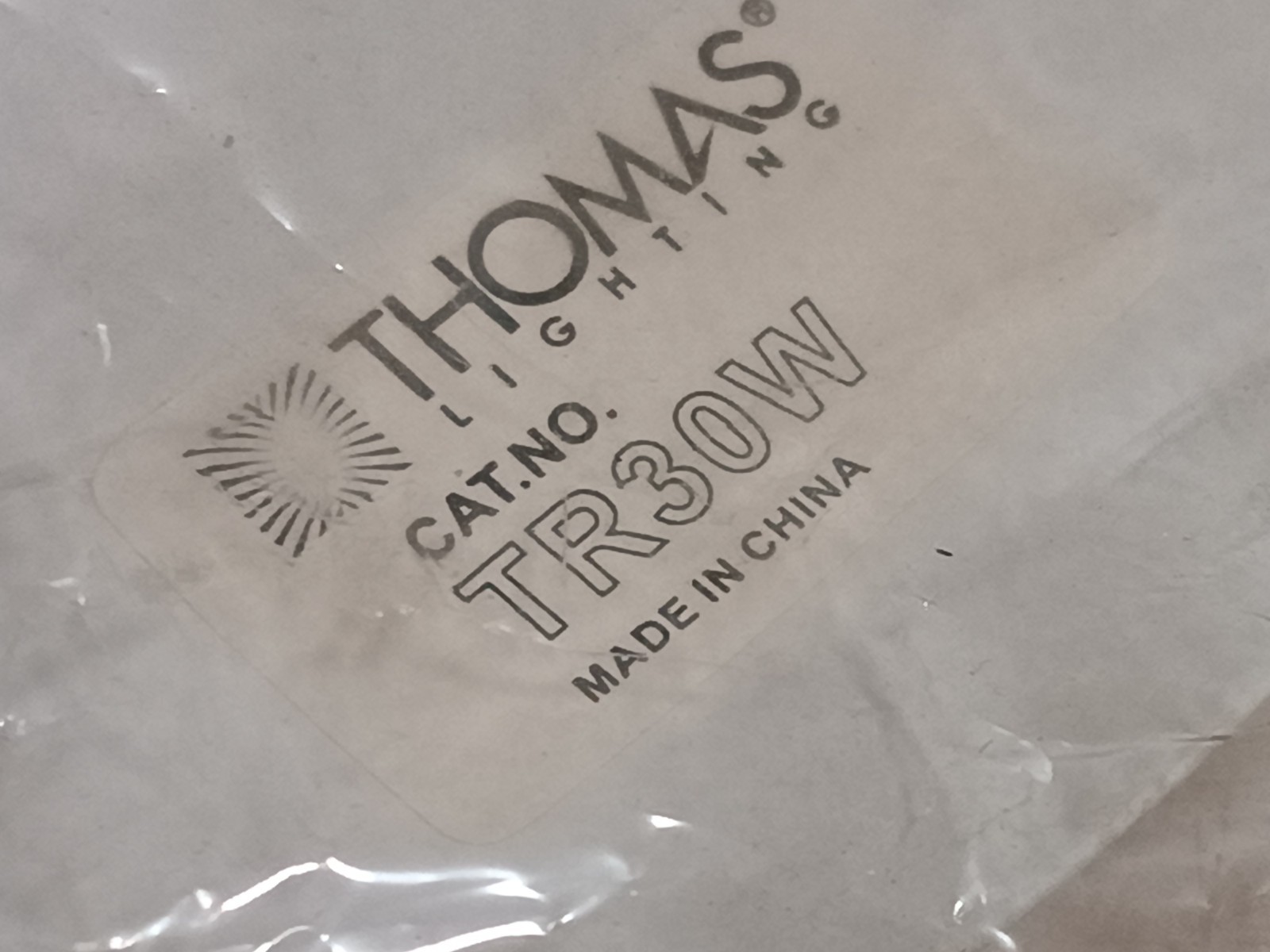 (3) Thomas Lighting TR30W 6" open trim for general task lighting, white, 8"OD
