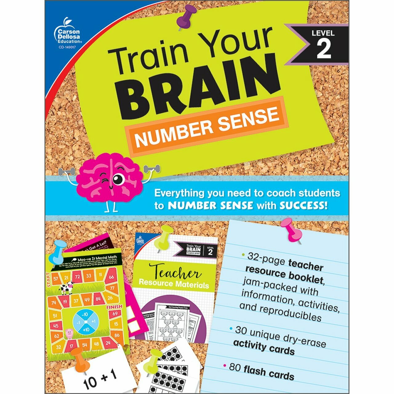 Train Your Brain: Number Sense Level 2 Teacher Resource Booklet Flash Cards