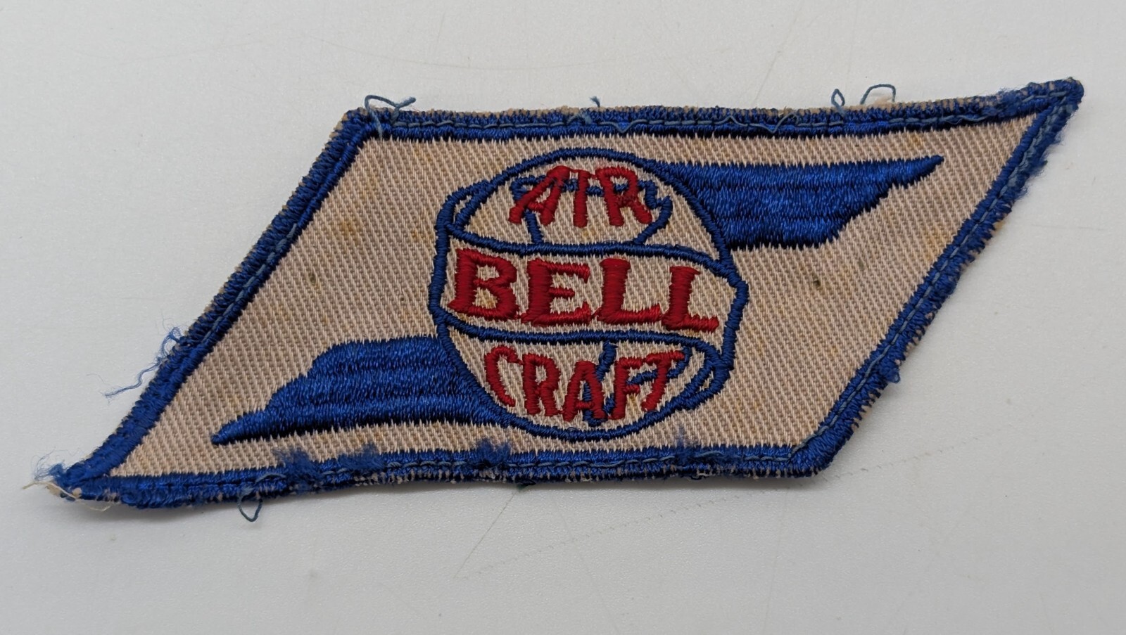 Vtg Bell Aircraft WW2 Buffalo NY Factory Embroidered Cloth Uniform Patch