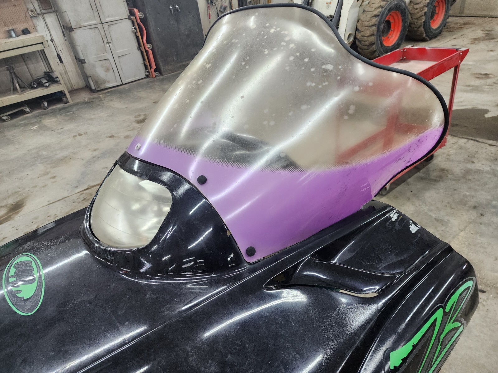 01 02 Arctic Cat Z ZL ZR Windshield 1998 1999 2000 Mid Height OEM purple