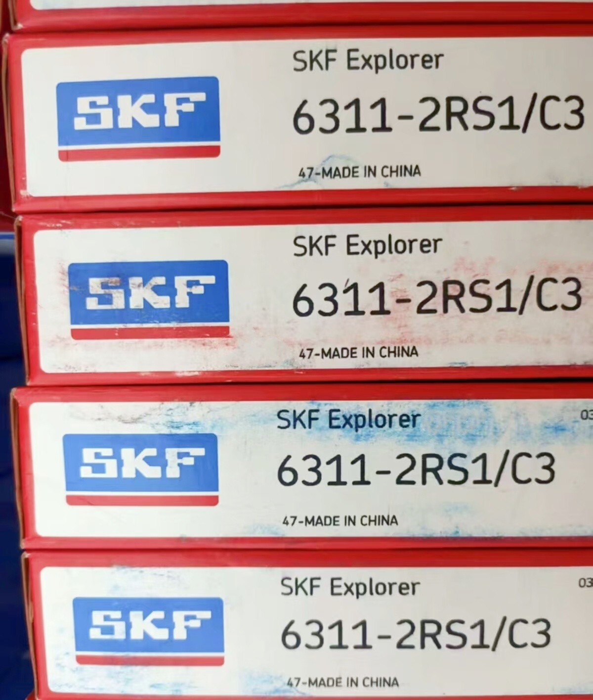 1X  SKF 6311-2RS1/C3 single row deep groove ball bearing