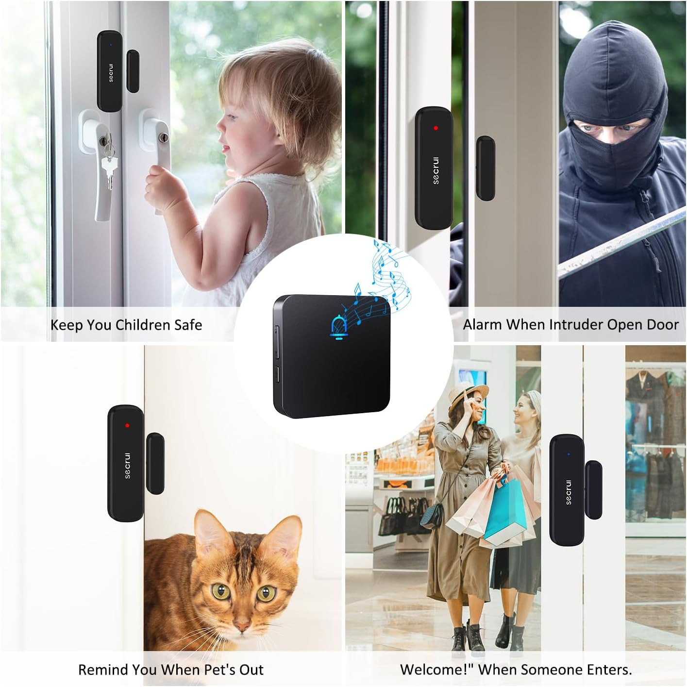 Door Chime, Wireless Door Chimes When Door Open Entry