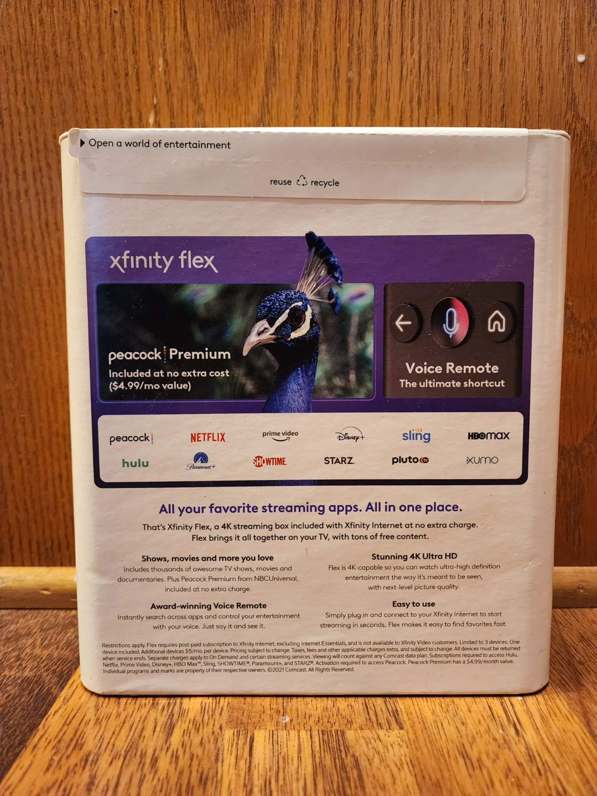 Xfinity Flex TV Stream Box Streaming 4K with Remote Control Brand NEW SEALED