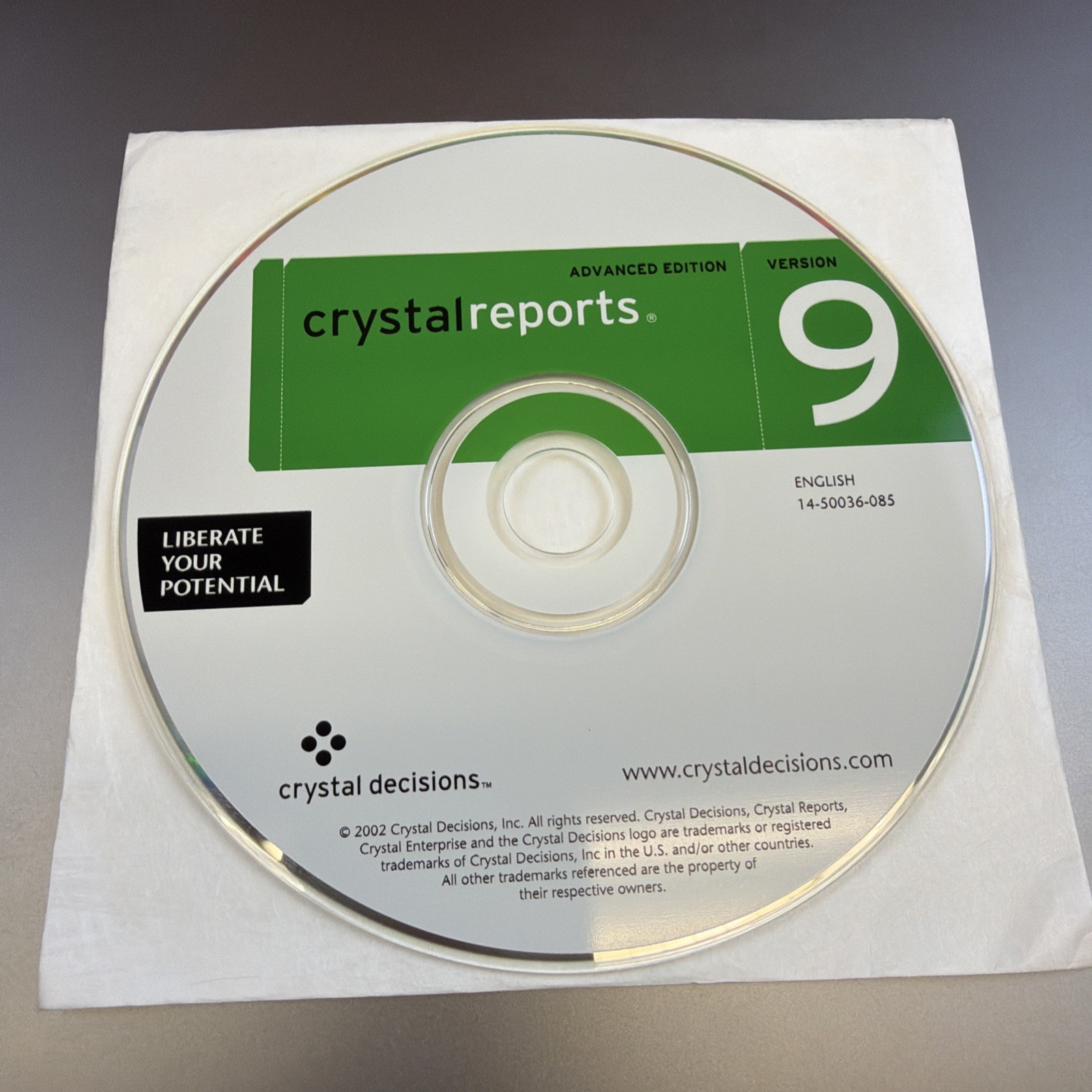 Crystal Reports Advanced Edition Version 9  -Upgrade- CD w/ Key