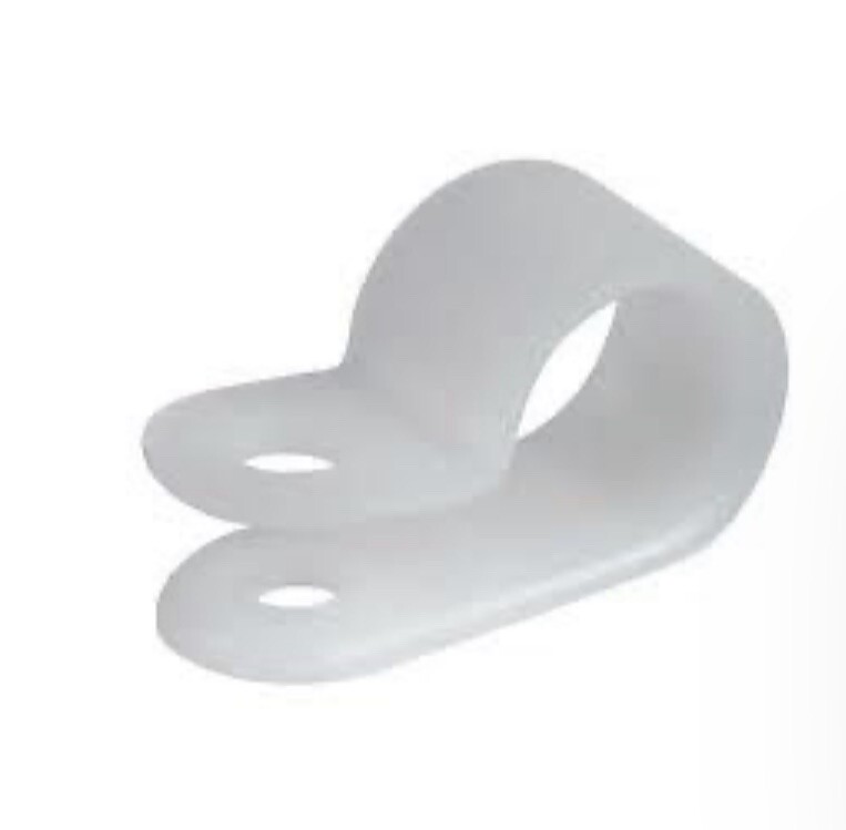 1/8" Nylon Cable Clamp White Heavy Duty 100 PACK NEW! FREE SHIPPING!