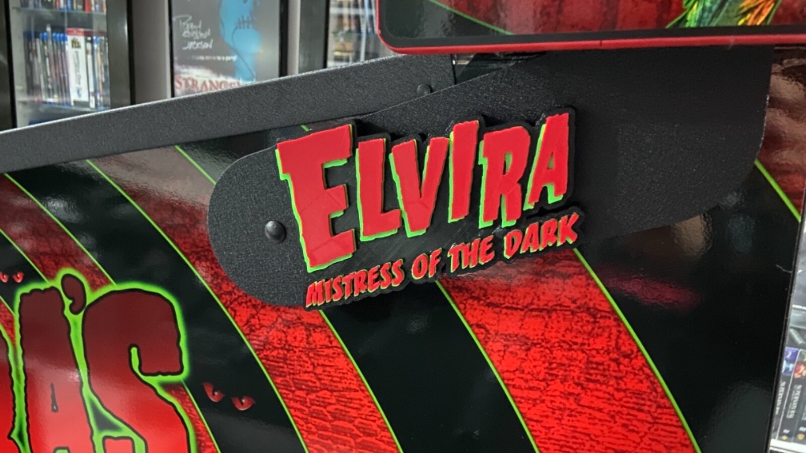 Elvira House of Horrors PINBALL Mod BACK BOX HING MOD 3D LOGO(Sold as a PAIR)