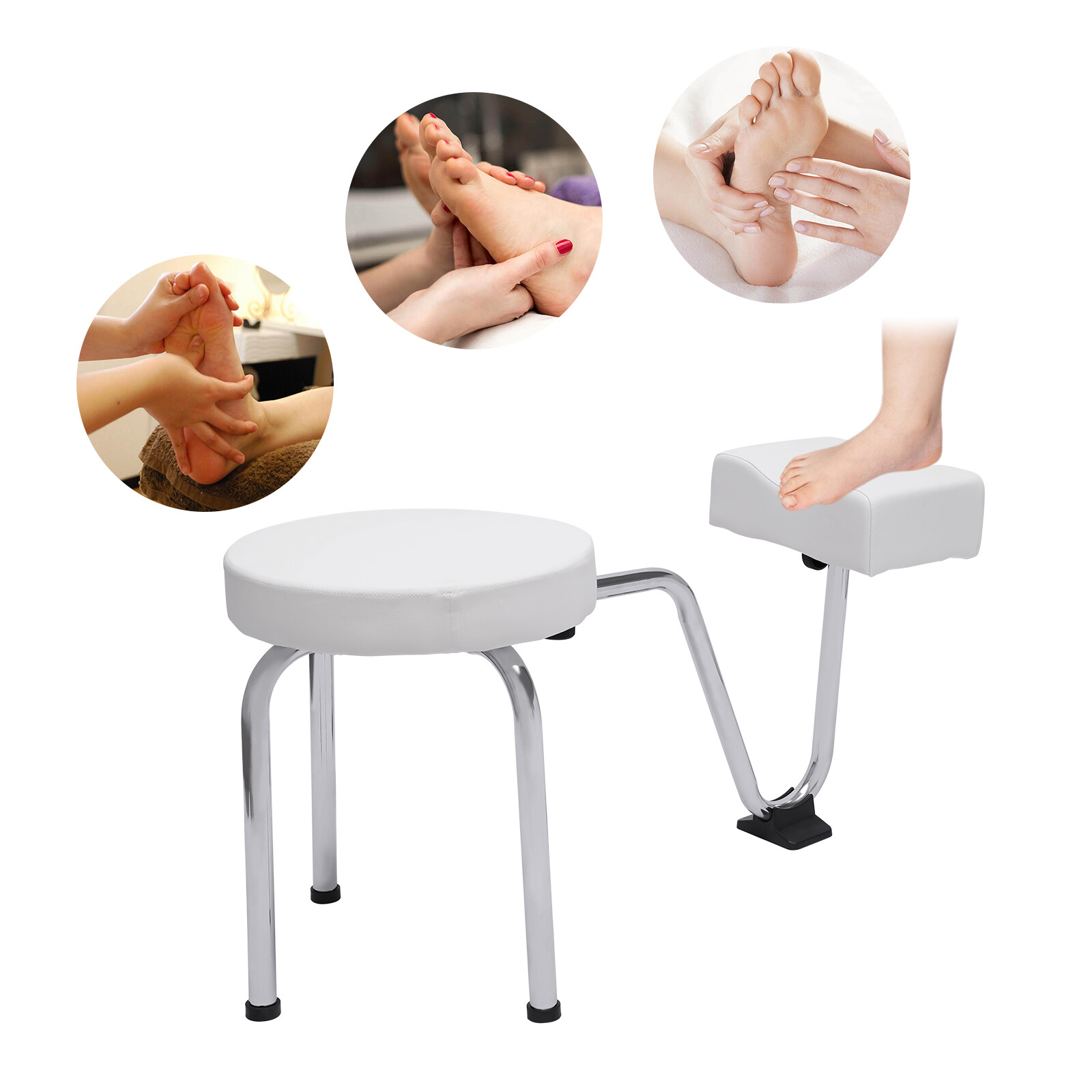 Pedicure Foot Rest Stool Chair Manicure Technician Beauty Stand Stool Salon Spa