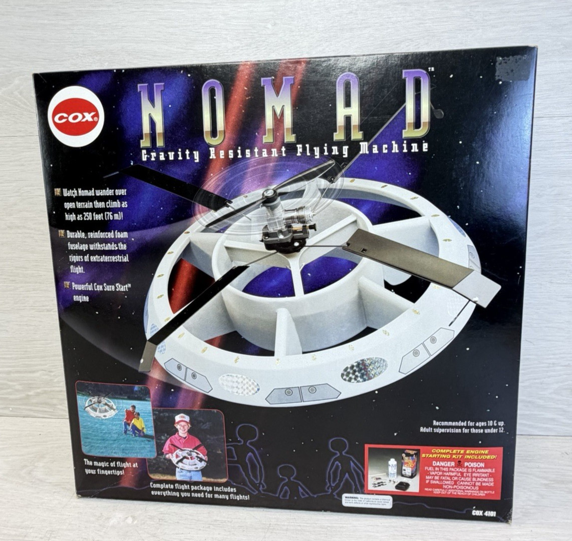 Cox Nomad Gravity Resistant Flying Machine Free Flight UFO 4101 New in Box