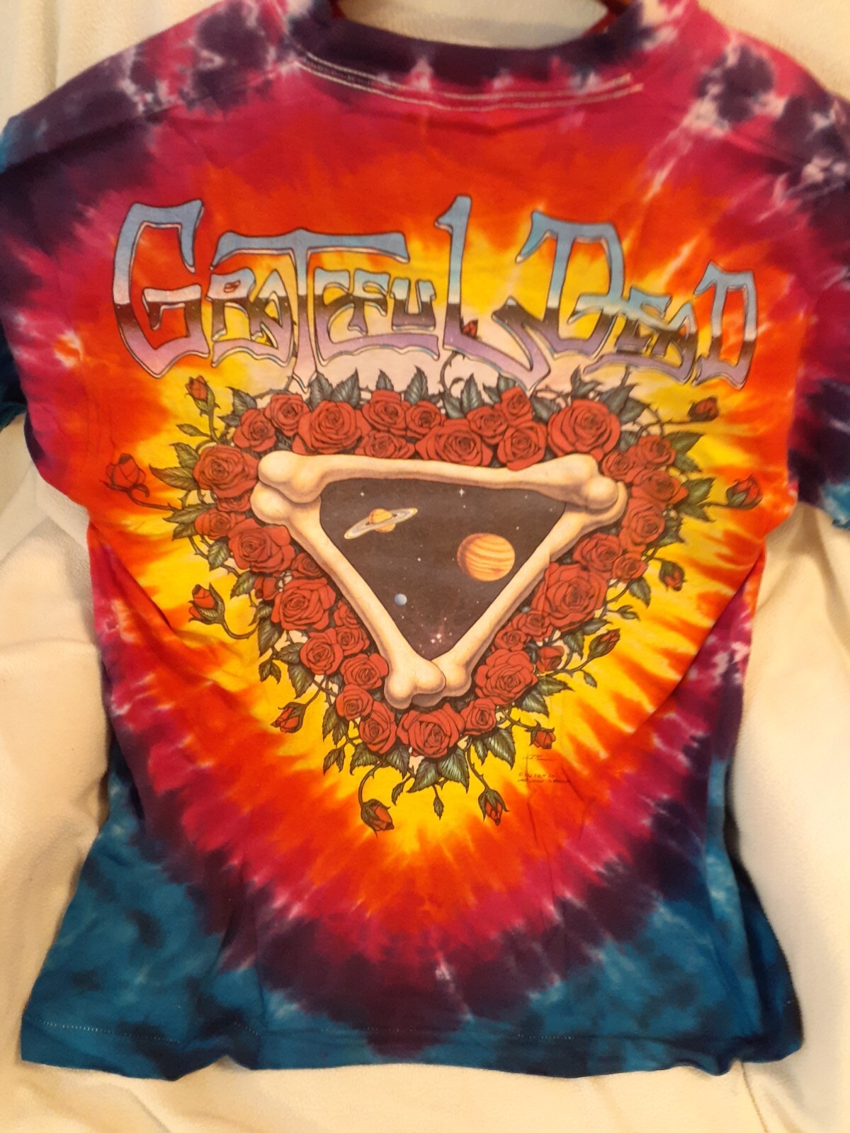 1992 GRATEFUL DEAD SPACE YOUR FACE T-Shirt by Liquid Blue Sz Large
