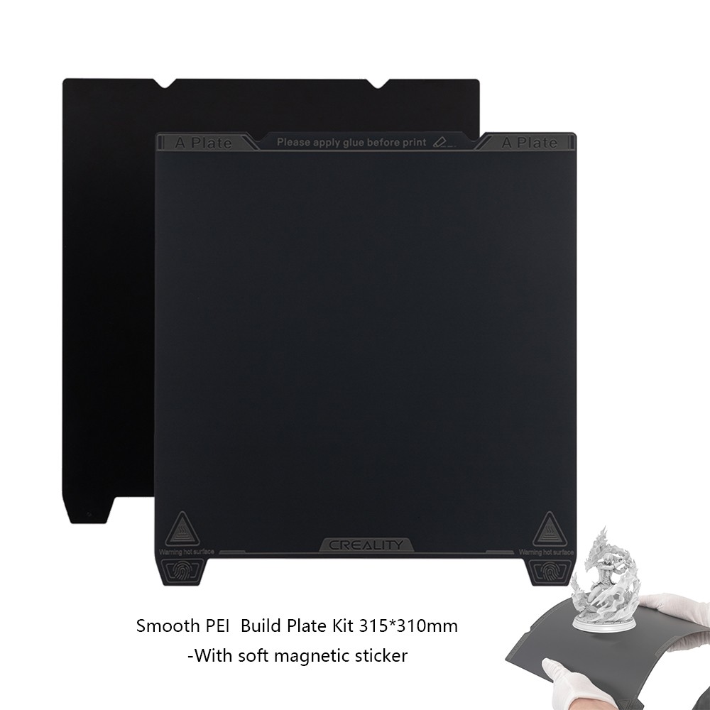 Creality K1 Max 3D Printer Smooth PEI  Build Plate 315*310mm for Ender-3 V3 Plus