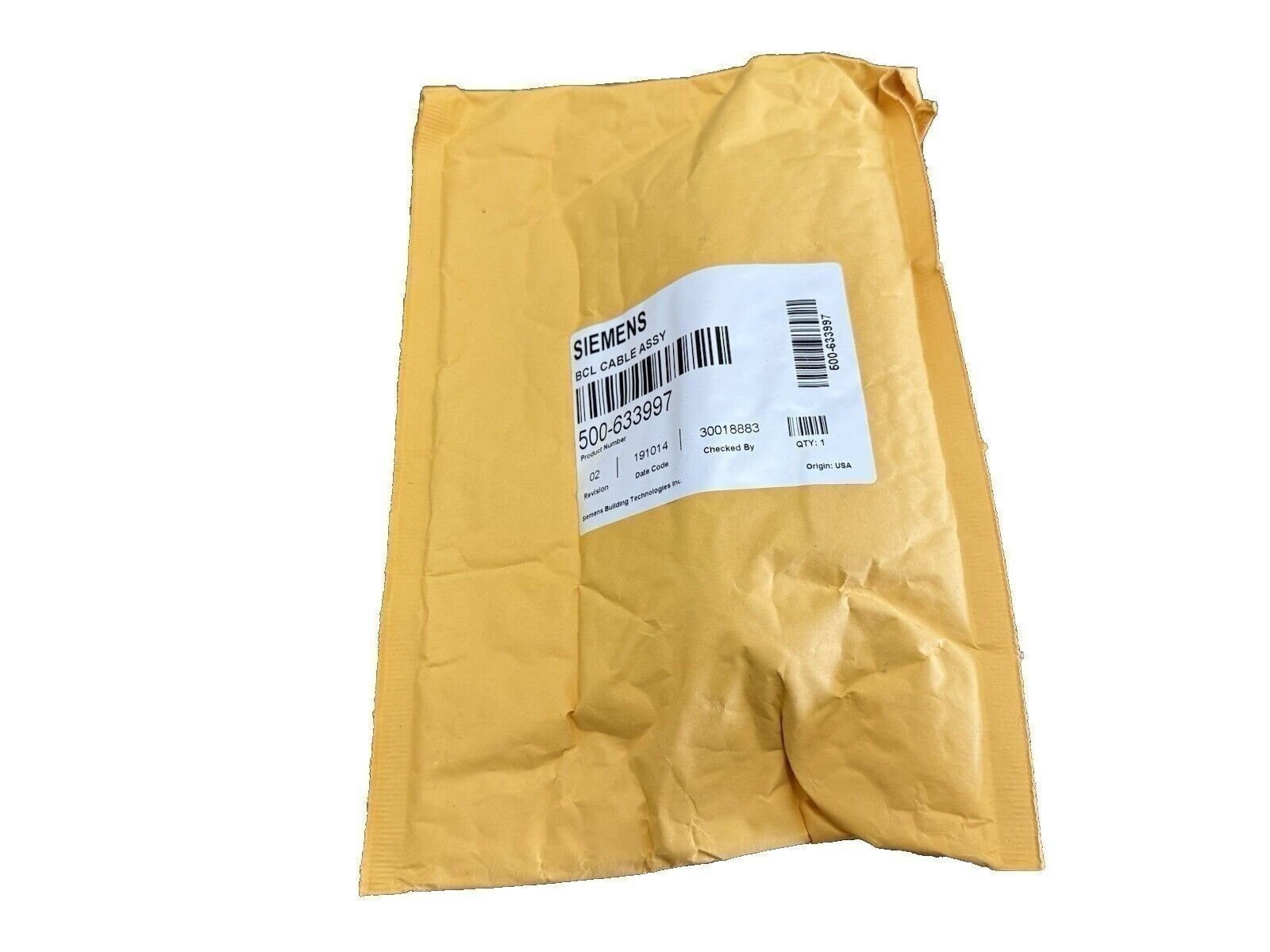 Siemens BCL 500-633997 Fire Alarm 60-pin Cable Assembly (NEW IN BOX)