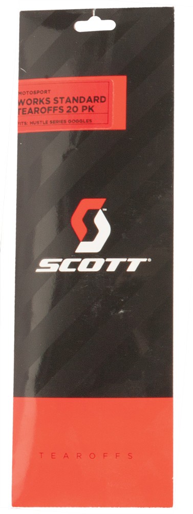 Scott USA Hustle Series Works Tear-Offs - 20 pk. Clear #219708-223