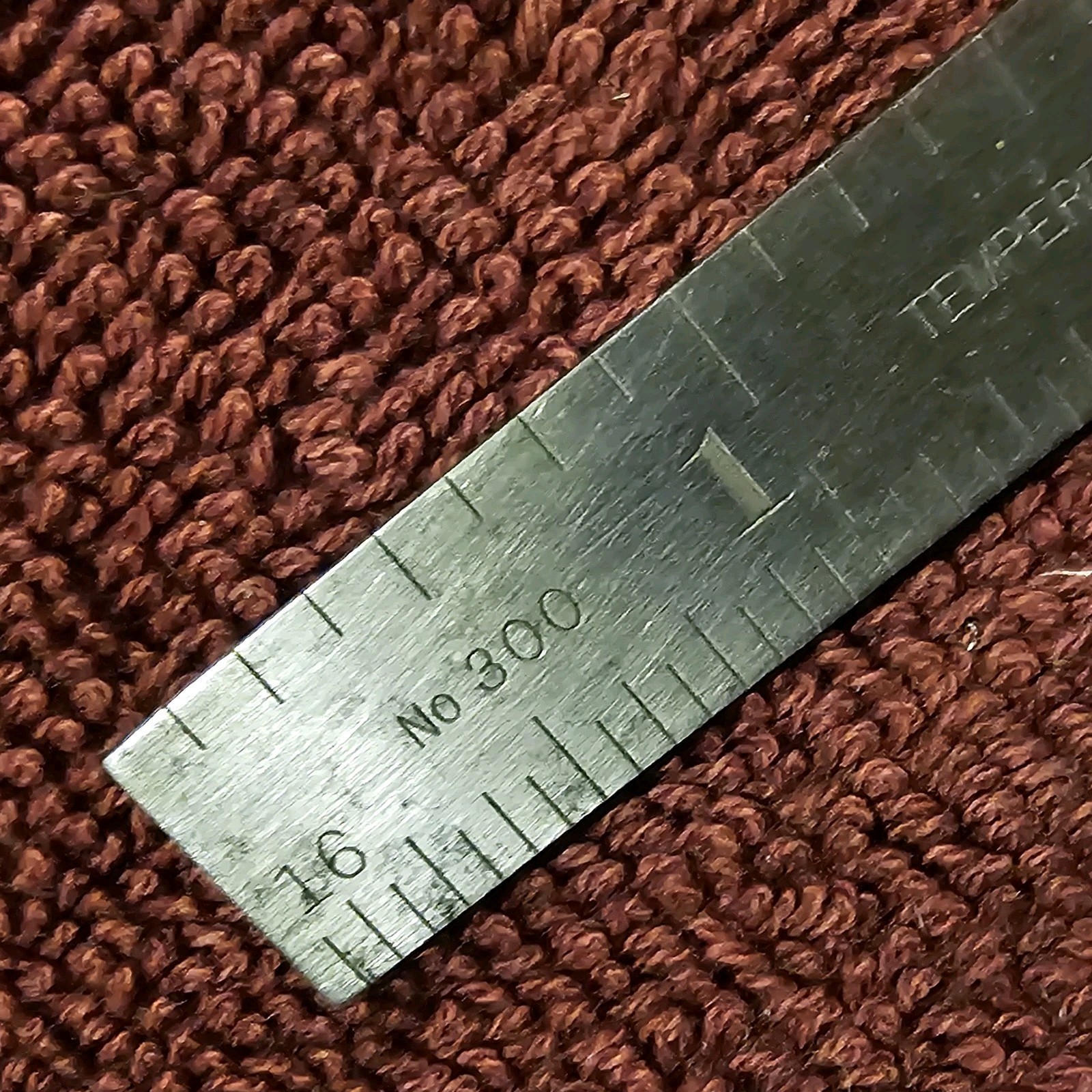 Vintage L.S Starrett No.300 Tempered 2" Rule