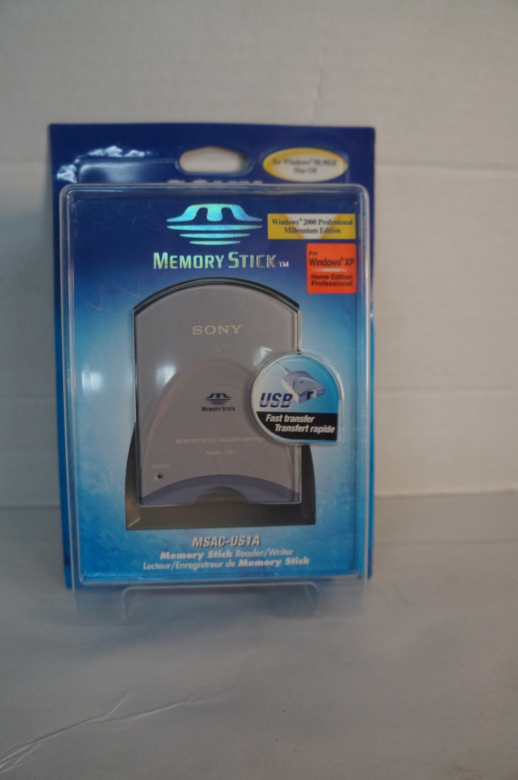 New Sony USB Interface Card Reader for Memory Stick- PC/ MAC (MSAC-USI)