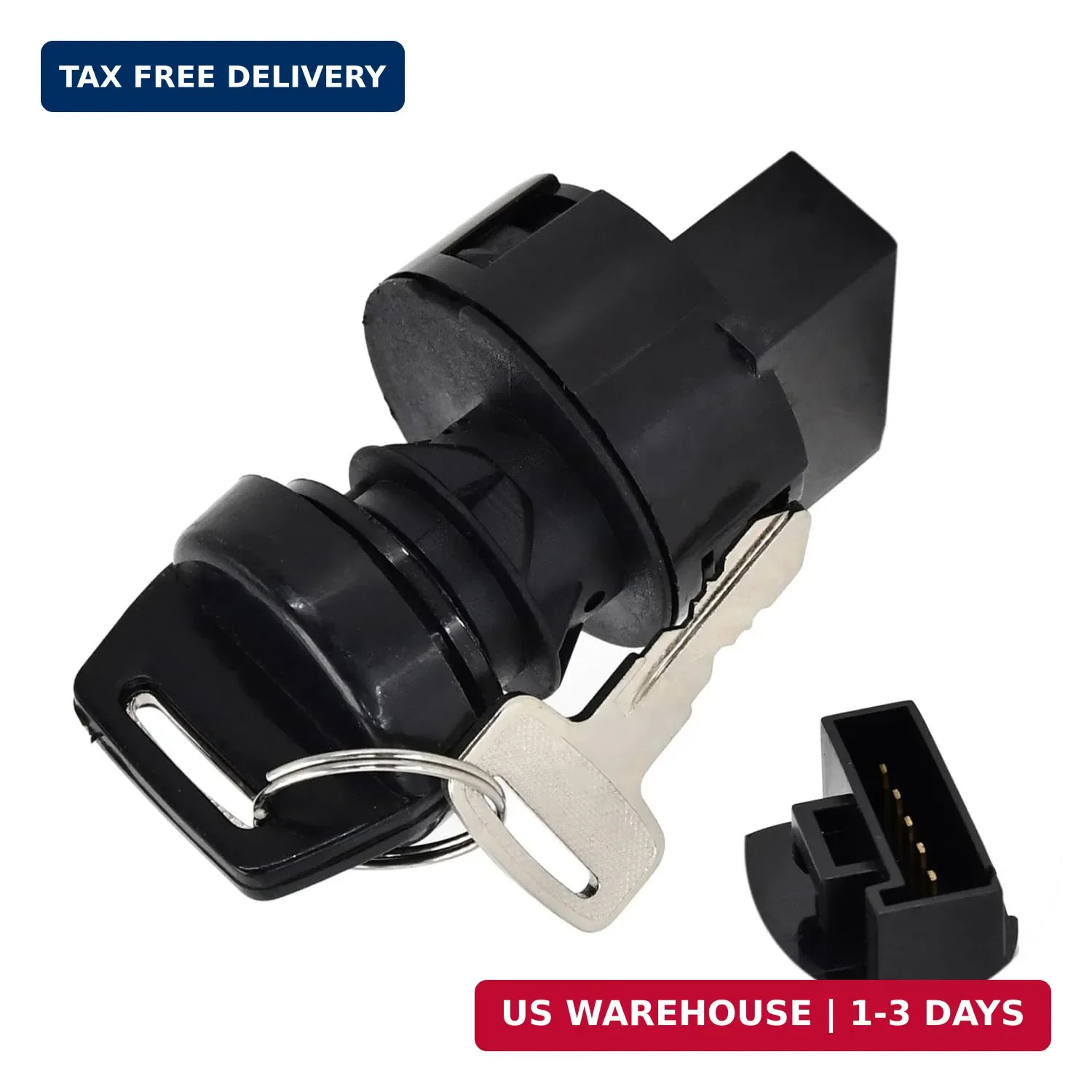Ignition Switch with Key 3 Position 6 Pins Compatible with Polaris Ranger RZR Sp
