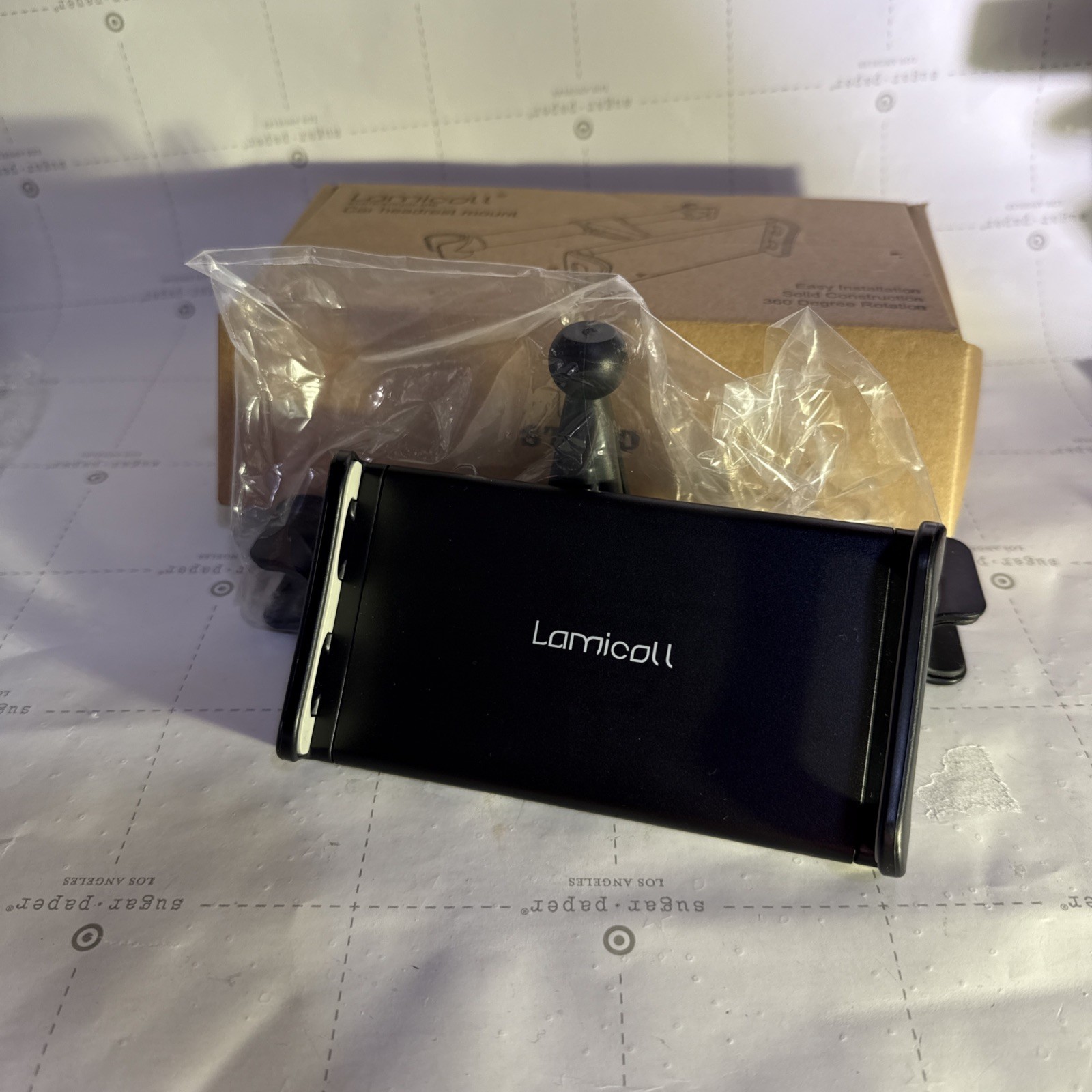 Car Headrest Mount, Lamicall Headrest Tablet Holder - Stand Cradle Compatible...