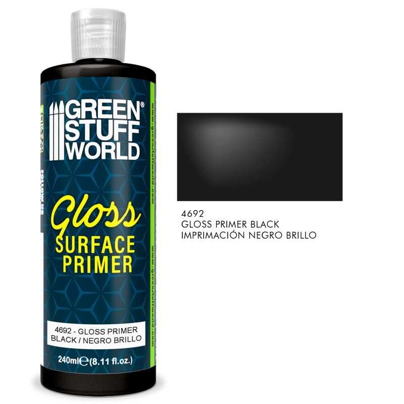 Gloss Surface Primer 240ml Black primer for Airbrush and Brush Acrylic Paint