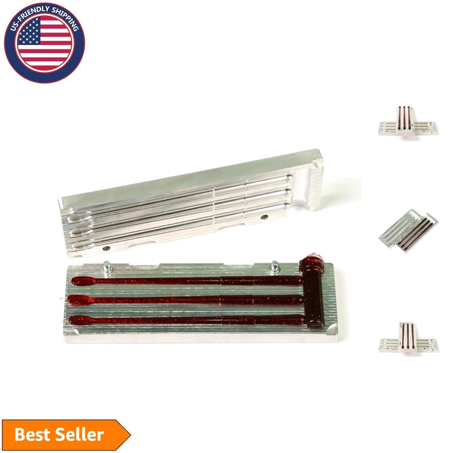 Easy-to-Use 6'' Soft Plastic Lure Mold – Ideal for Beginner and Expert Anglers