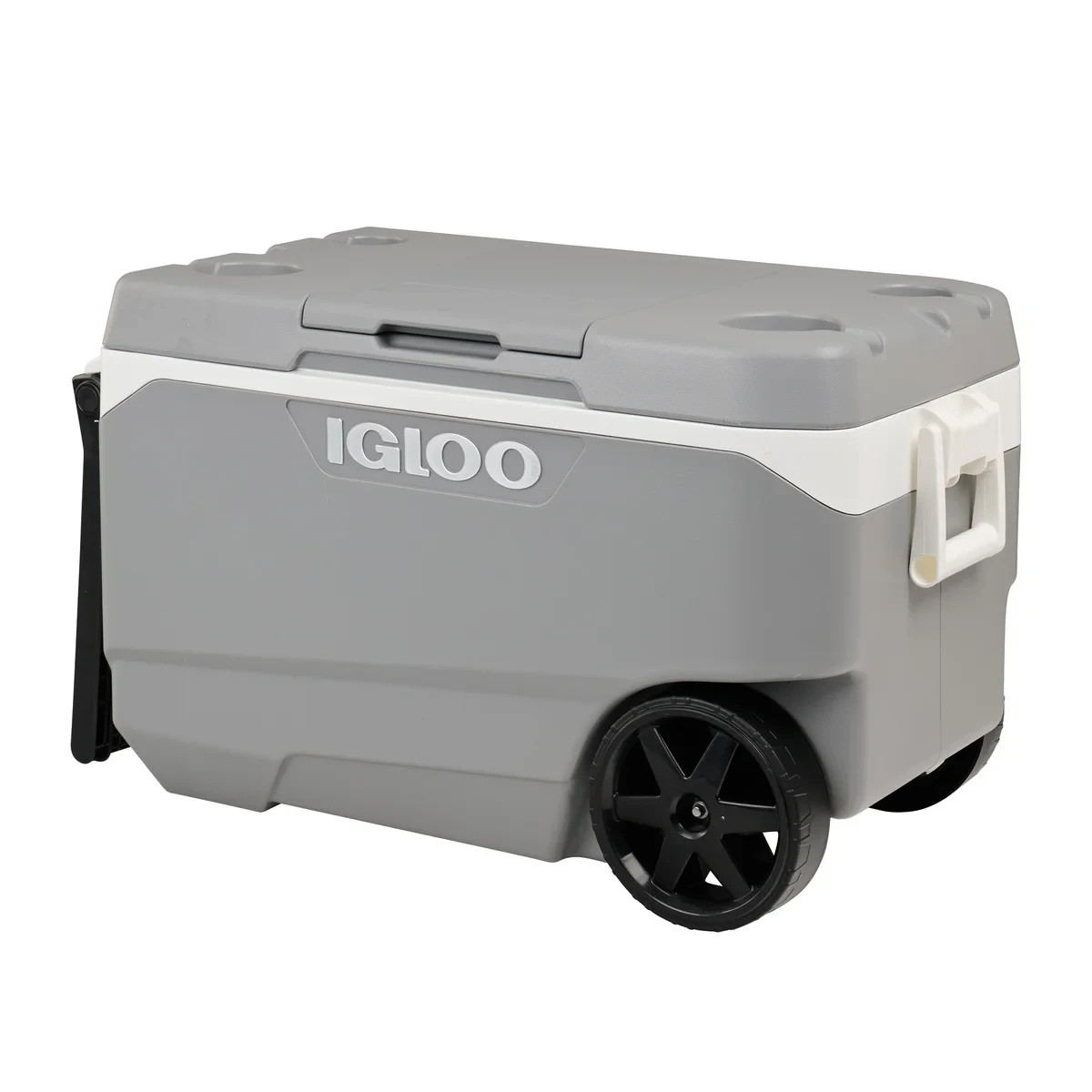 IGLOO COOLER WITH WHEELS ICE CHEST MAXCOLD BEVERAGE BEER DRINKS ROLLING 90QT NEW