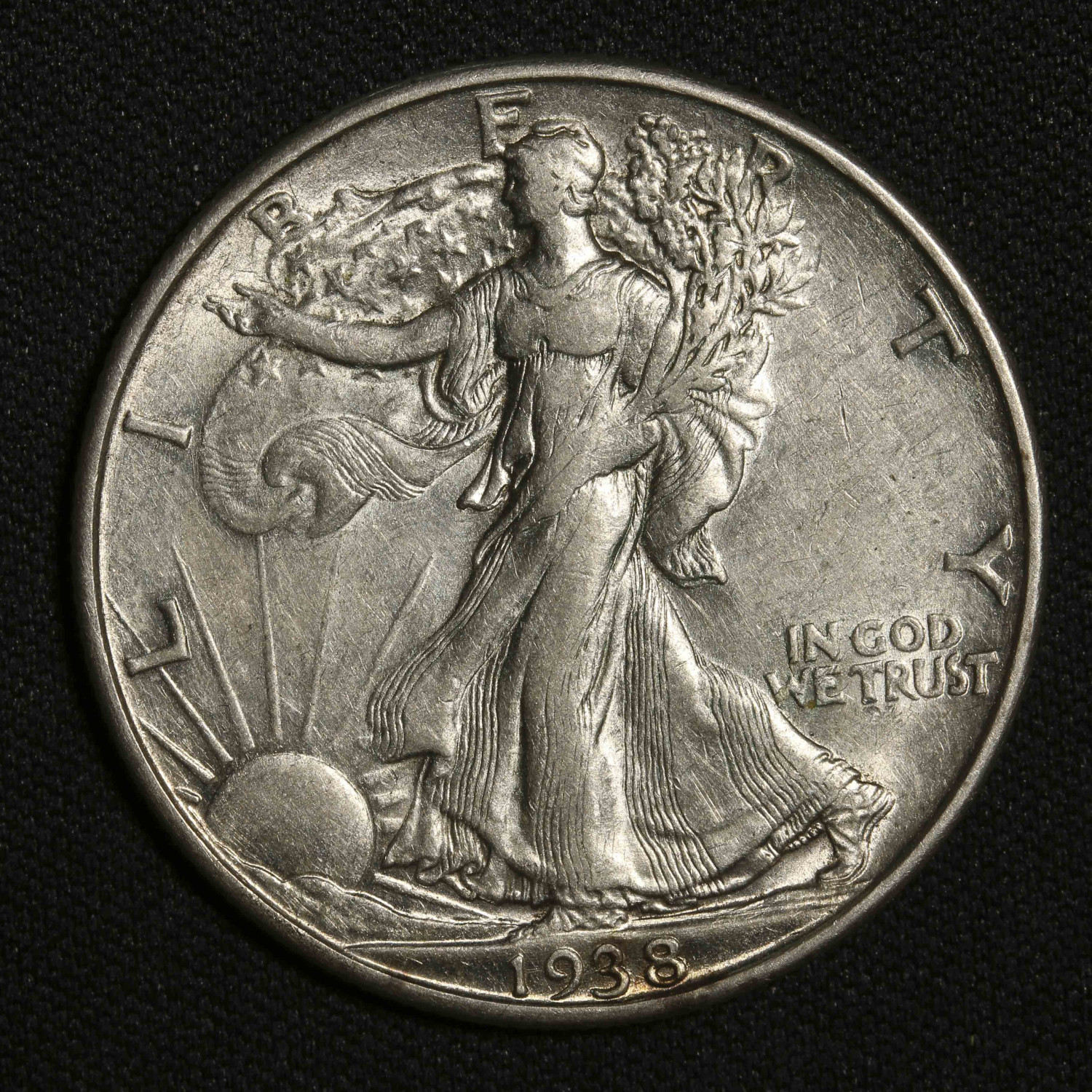 1938 D Walking Liberty Half Dollar