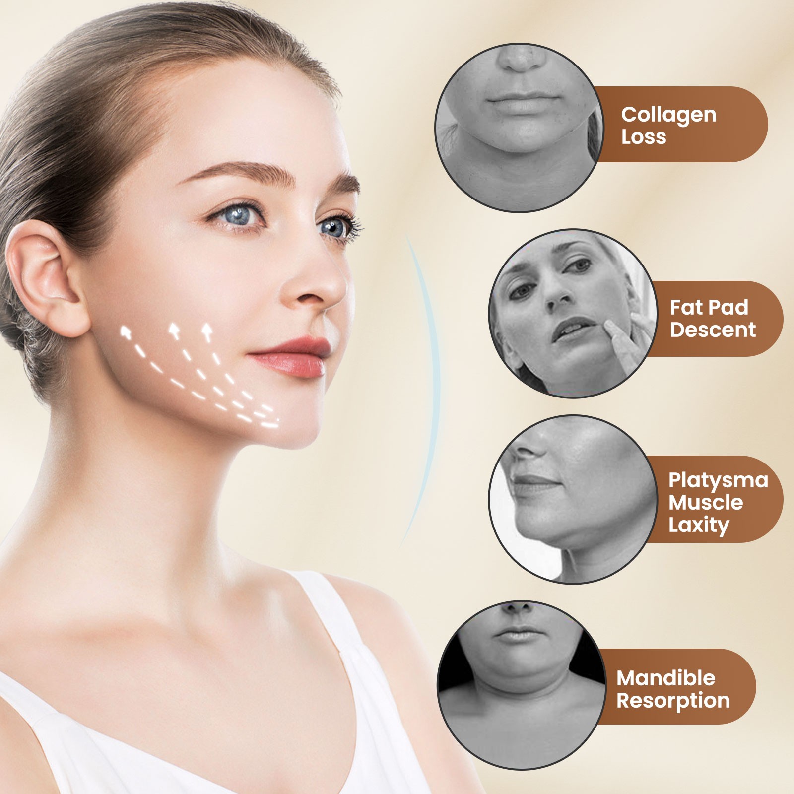 V-Face Shaping Massager, Double Chin Reducer, Microcurrent Face Lift Slim Device
