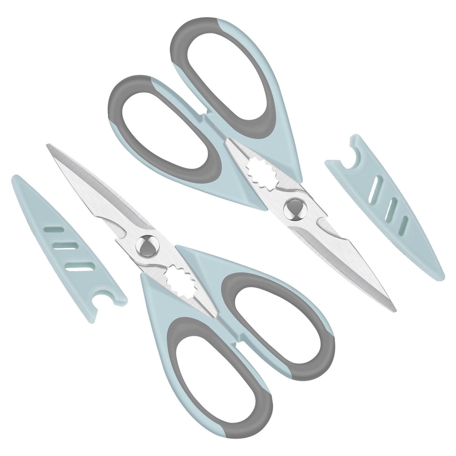 Left-Handed Kitchen Shears Heavy-Duty Stainless Steel Scissors Meat Poultry