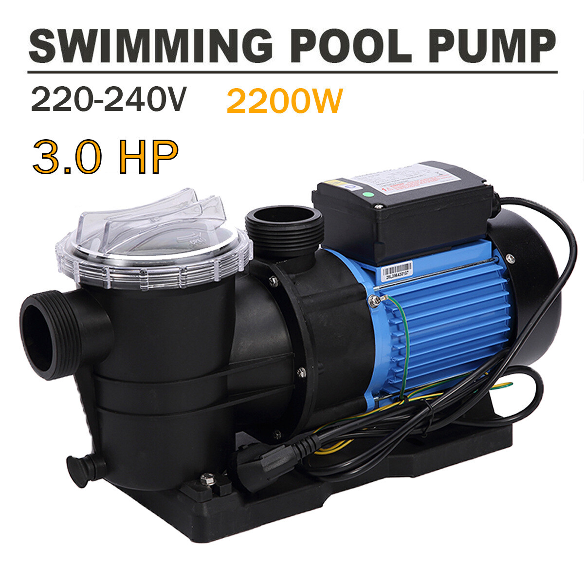 3.0HP For Hayward Super Pump For In-Ground Pro Swimming Pools 2900RPM US STOCK