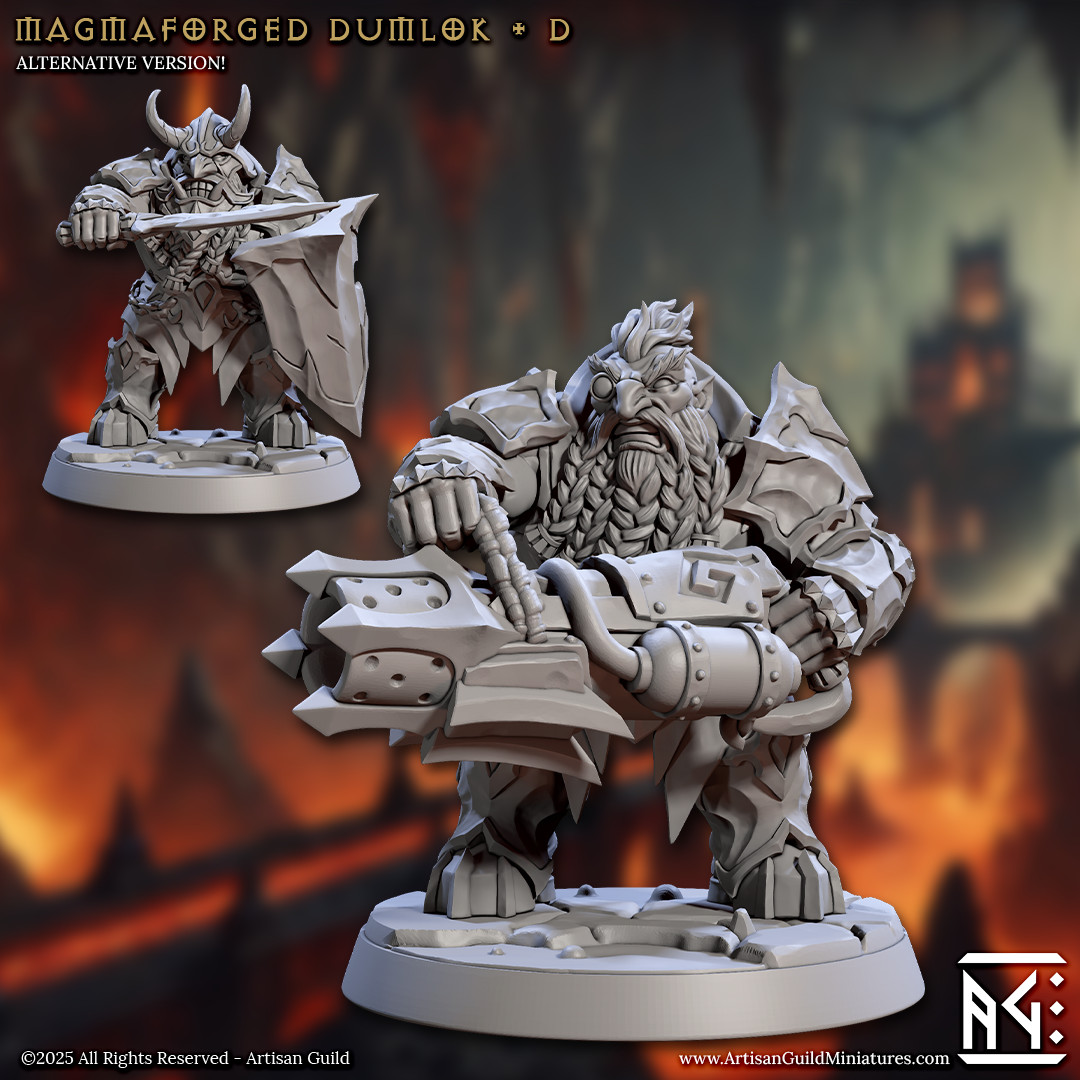 Magmaforged Dwarves - Heavy Gunner Sword - Artisan Guild - Dungeons and Dragons