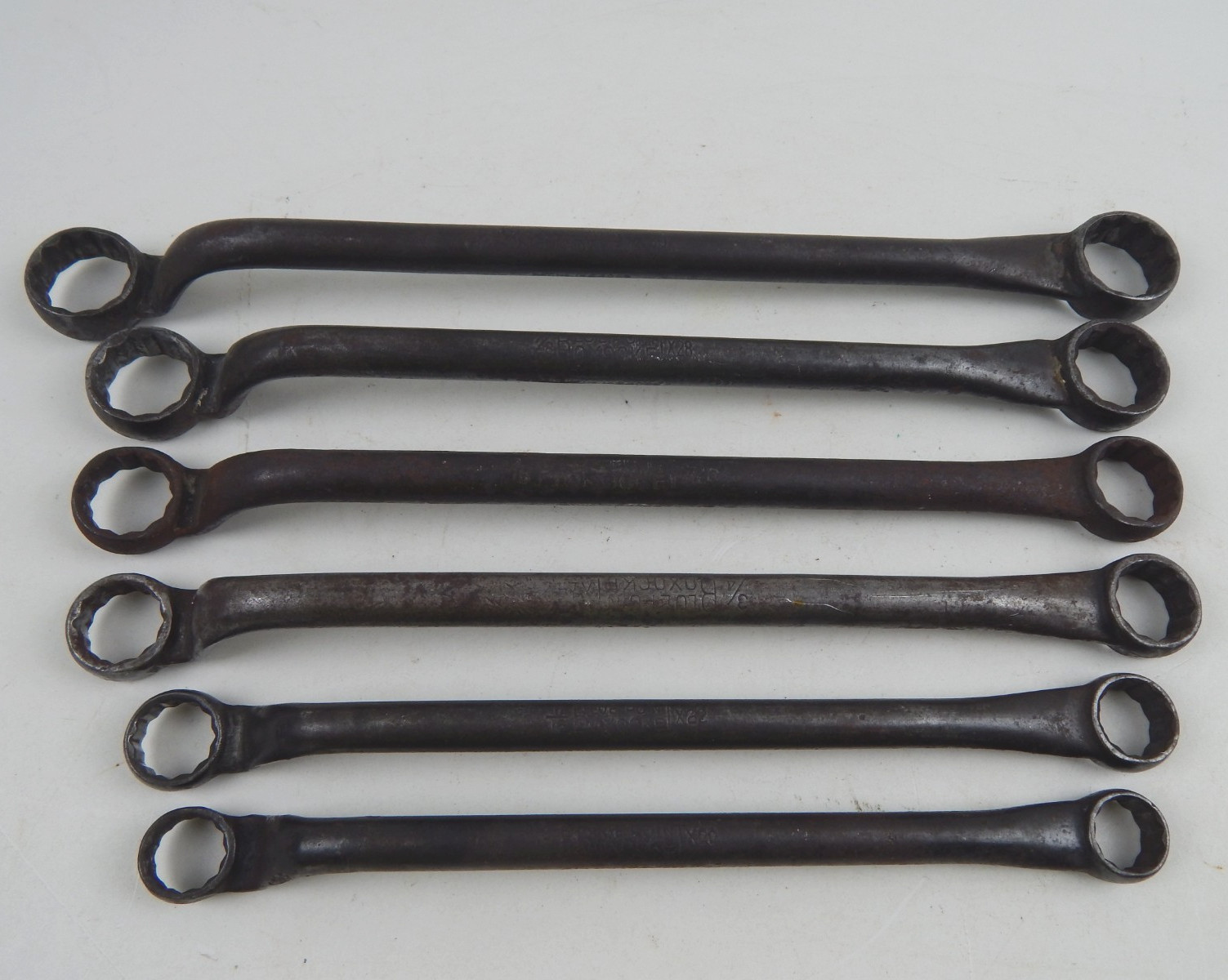 Vintage Blue-Point Box / Offset Box Wrench Set X20 to X30 5/8" to 15/16" 6pc