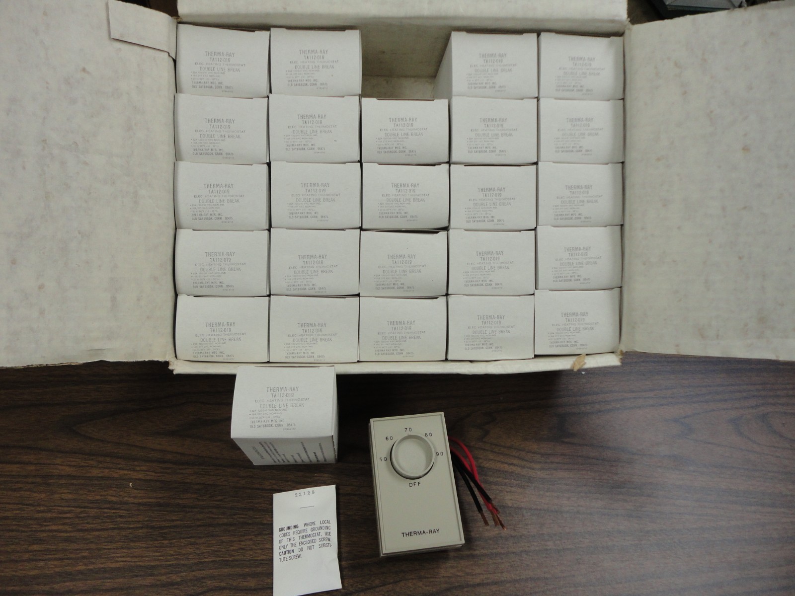 "LOT of TEN" "NEW" THERMA-RAY #TA112-019 Electric Thermostat Double Line Break