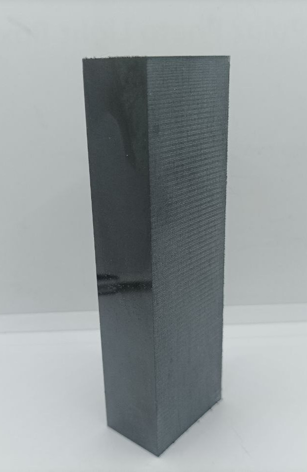 Cross Section Black Micarta (5.12"x 1" x 1.57"in) Knife Scales,Knife  Blanks