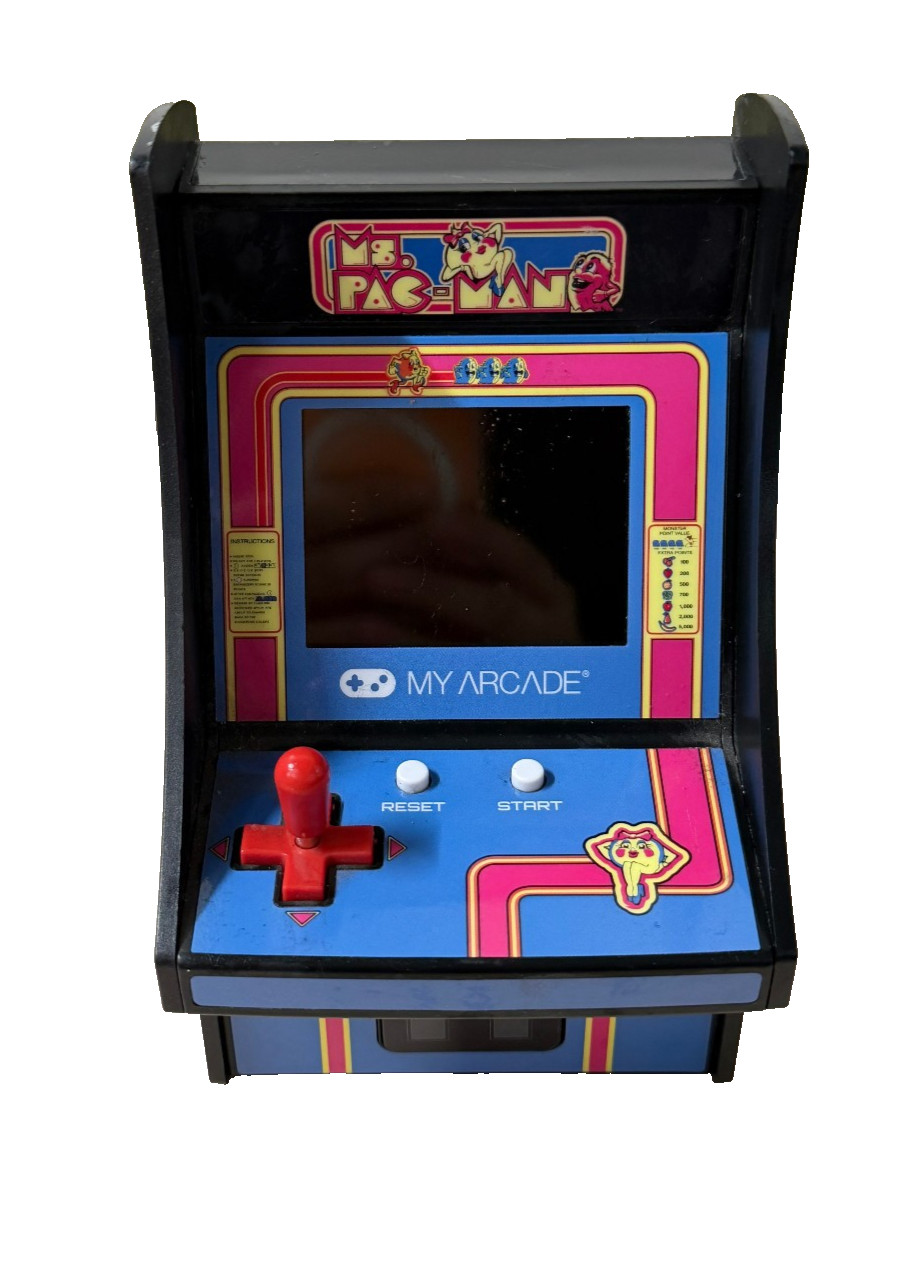 Ms Pac-Man My Arcade Micro Player Retro Arcade Machine Collectible *CHECK