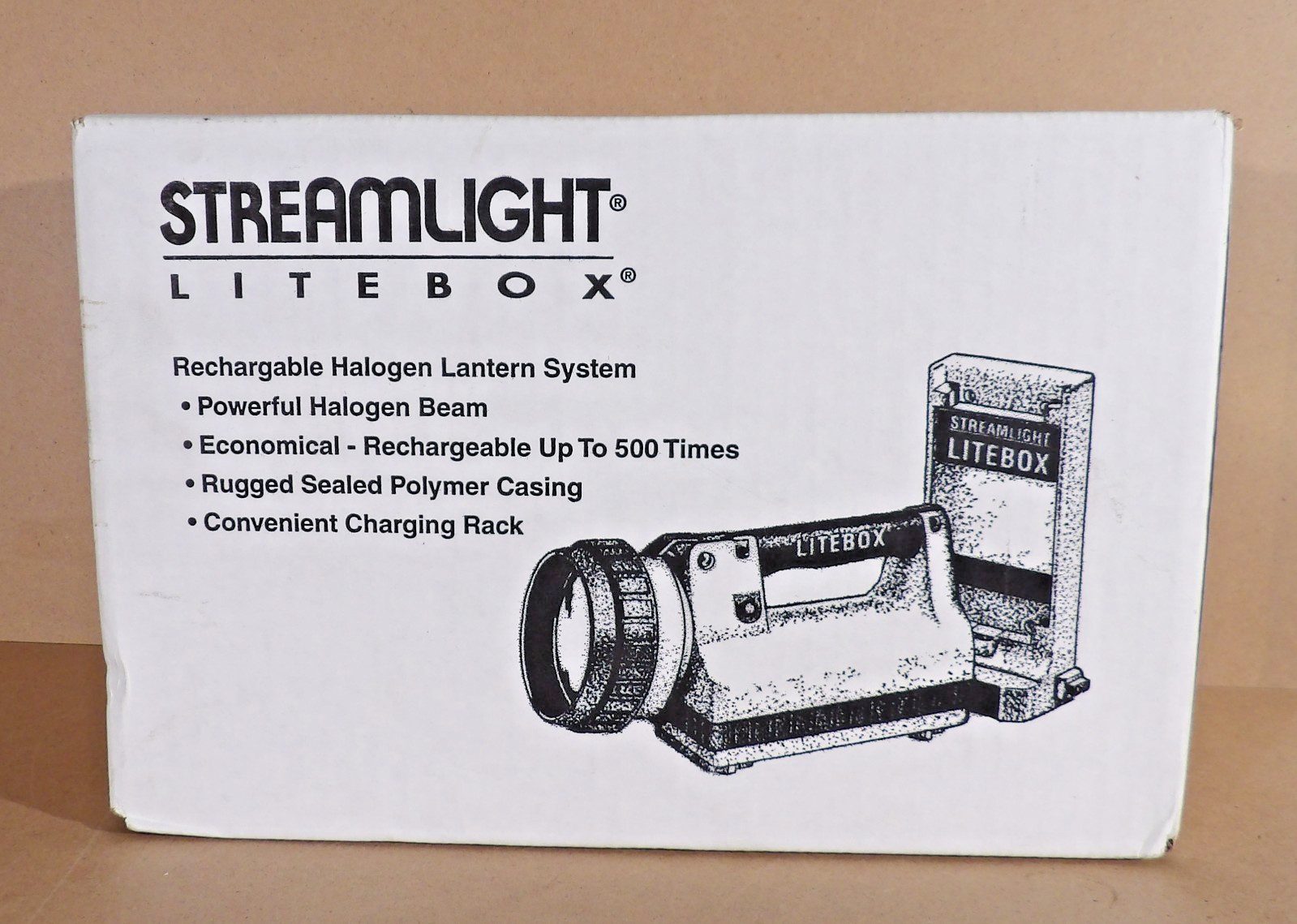 Streamlight Litebox 45131 Rechargeable Halogen Lantern System Orange New/Sealed