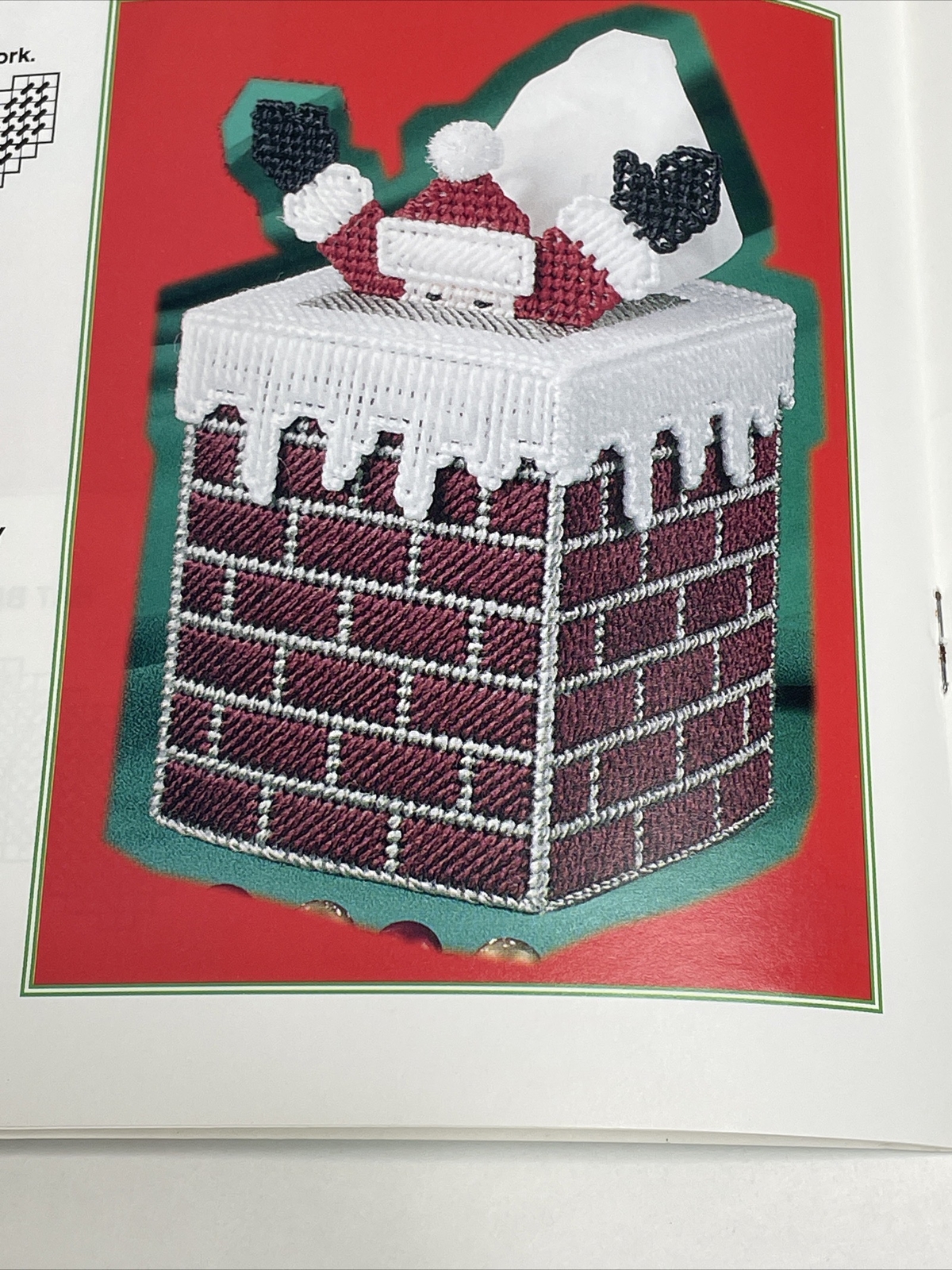 Annie's Attic Here Comes Santa 6 Designs Plastic Canvas Pattern