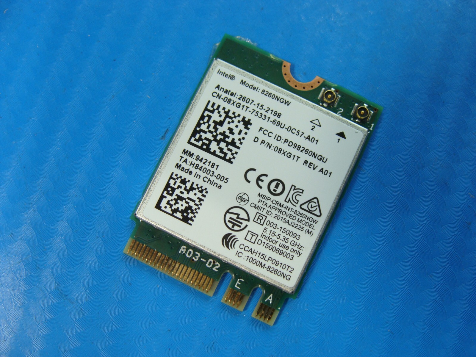 Dell Latitude 14" E7470 Genuine Laptop Wireless WiFi Card 8260NGW 8XG1T